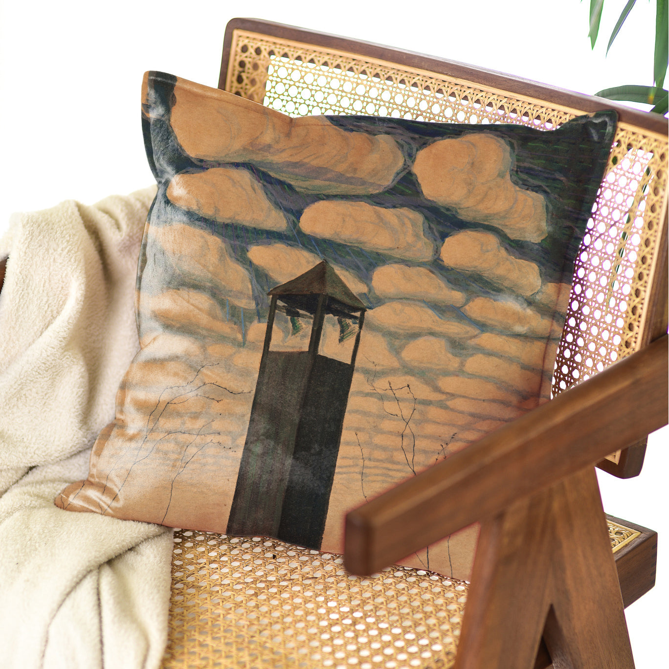 Dekoratyvinė pagalvėlė M. K. Čiurlionis „Pavasario motyvas