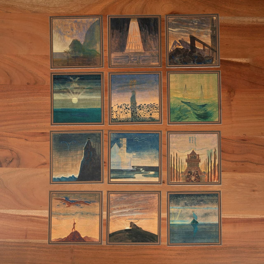 Stalo padėkliukai „Čiurlionio zodiakai