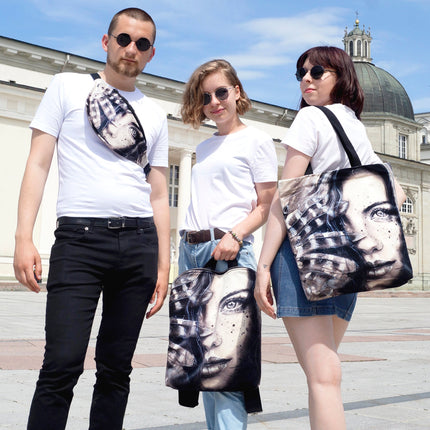 Juosmens rankinė „Mergina su plunksna