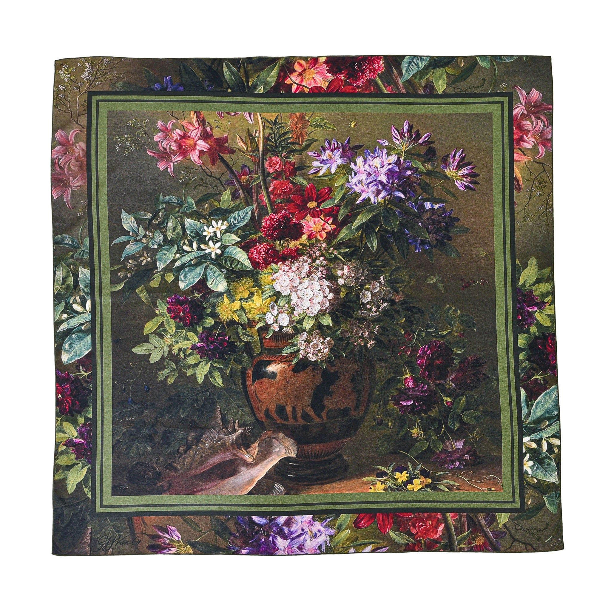 Skarelė Gregorius van Os „Still Life with flowers in a Greek vase