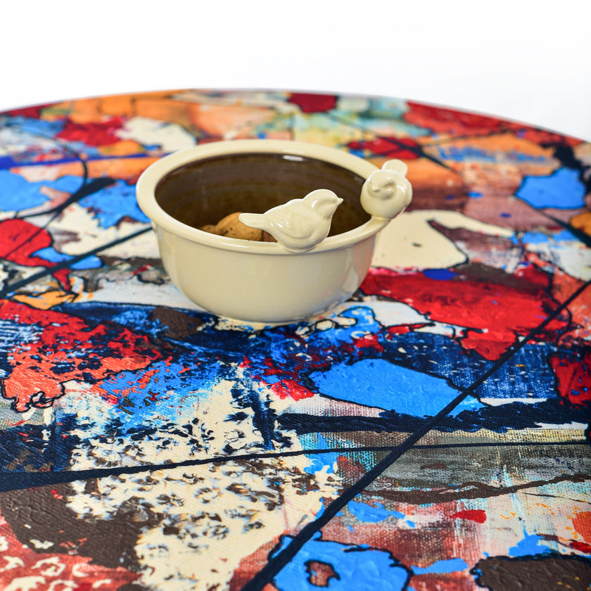 Staltiesė iš perdirbto audinio NeriusART „Unexpected Points