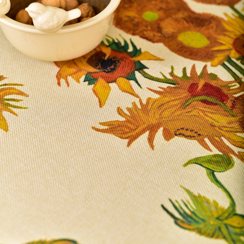 Staltiesė iš perdirbto audinio Vincent van Gogh „Sunflowers Pattern