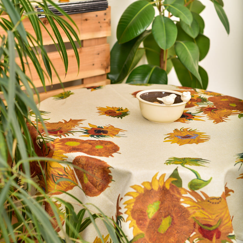 Staltiesė iš perdirbto audinio Vincent van Gogh „Sunflowers Pattern