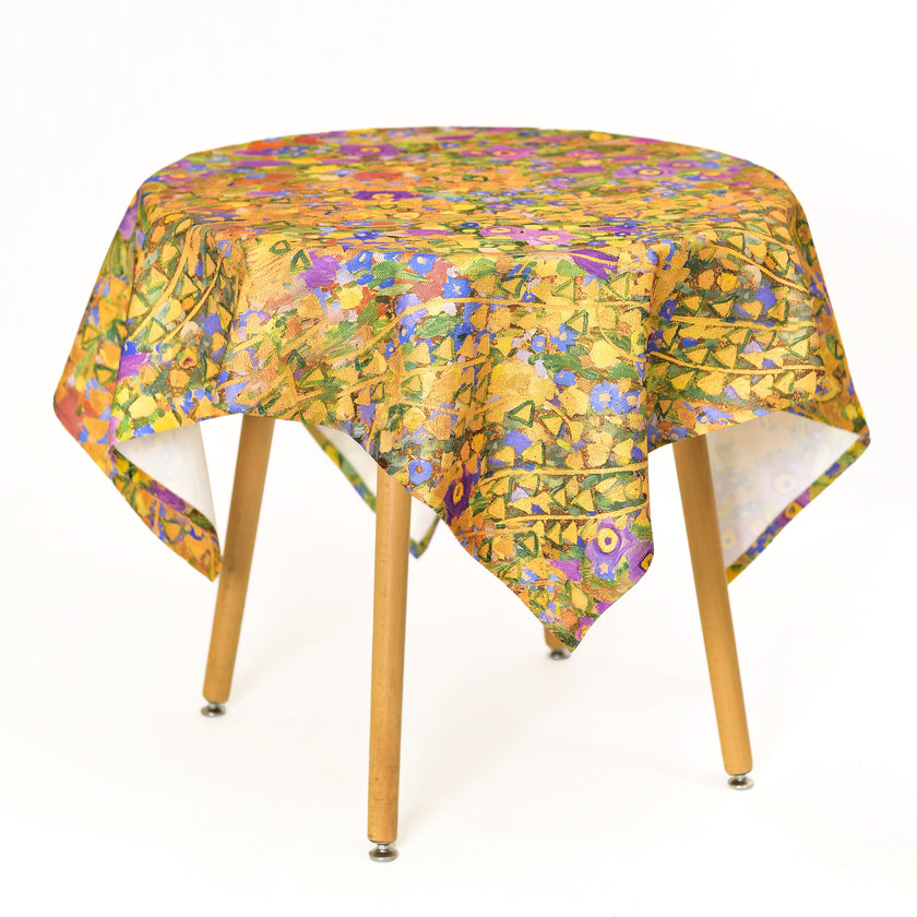 Staltiesė iš perdirbto audinio Gustav Klimt „The Kiss Pattern