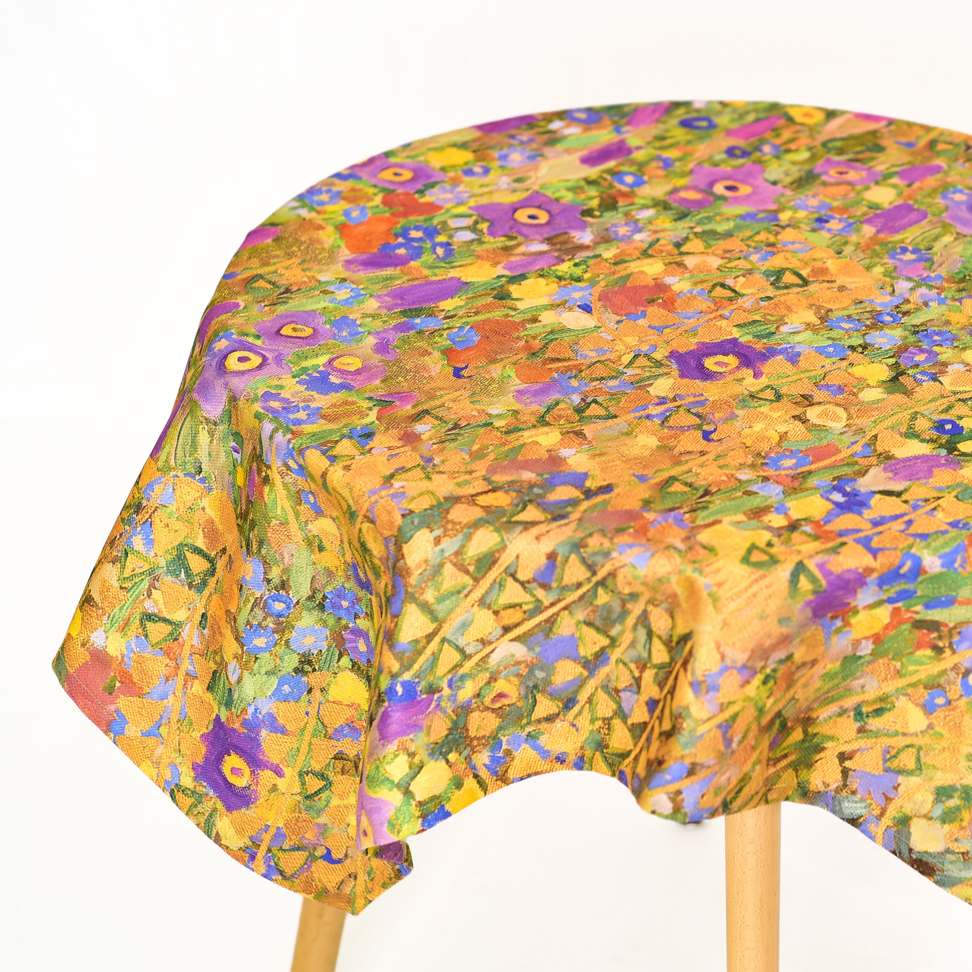 Staltiesė iš perdirbto audinio Gustav Klimt „The Kiss Pattern