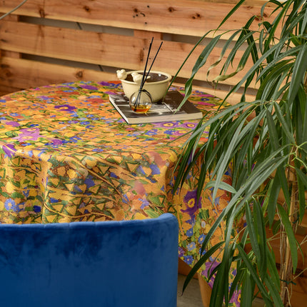 Staltiesė iš perdirbto audinio Gustav Klimt „The Kiss Pattern