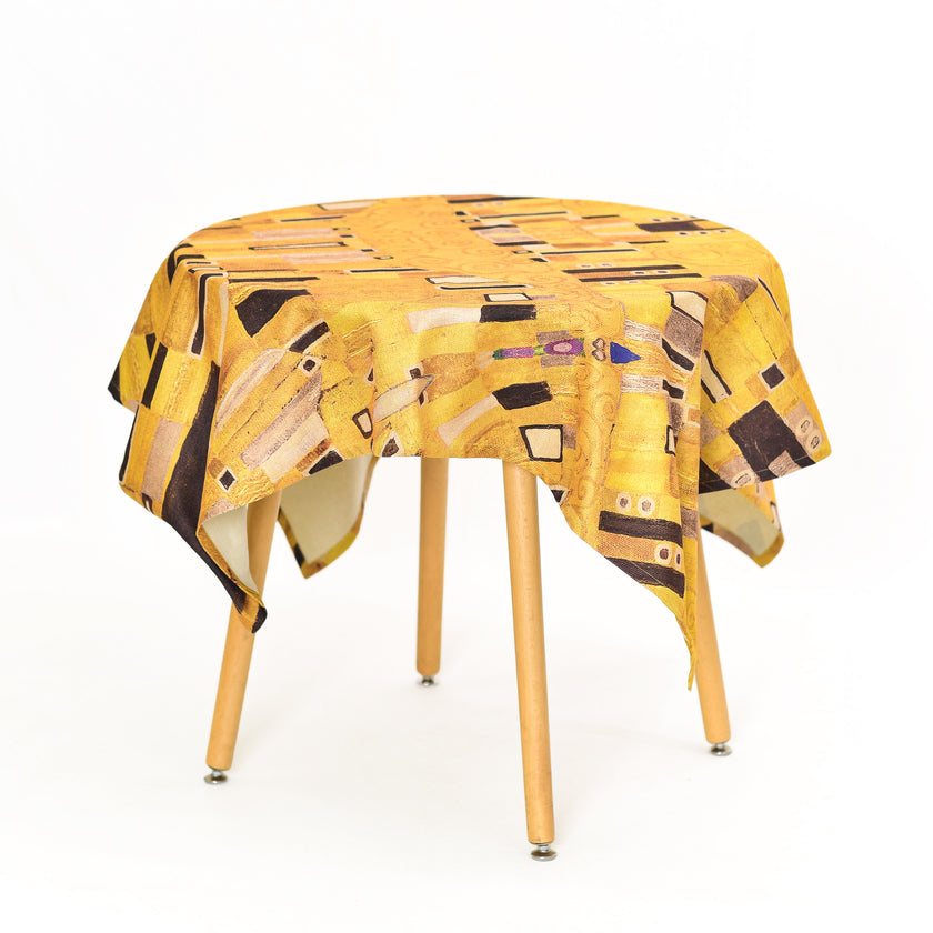 Staltiesė iš perdirbto audinio Gustav Klimt „The Kiss Pattern