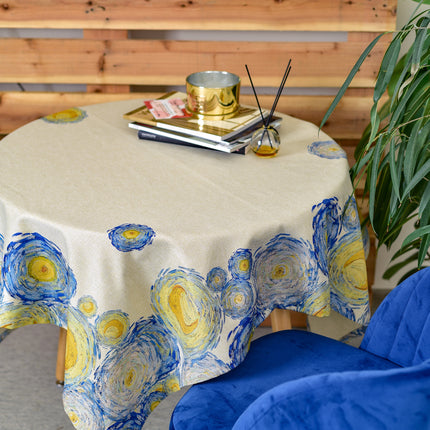 Staltiesė iš perdirbto audinio Vincent van Gogh „The Starry Night Pattern