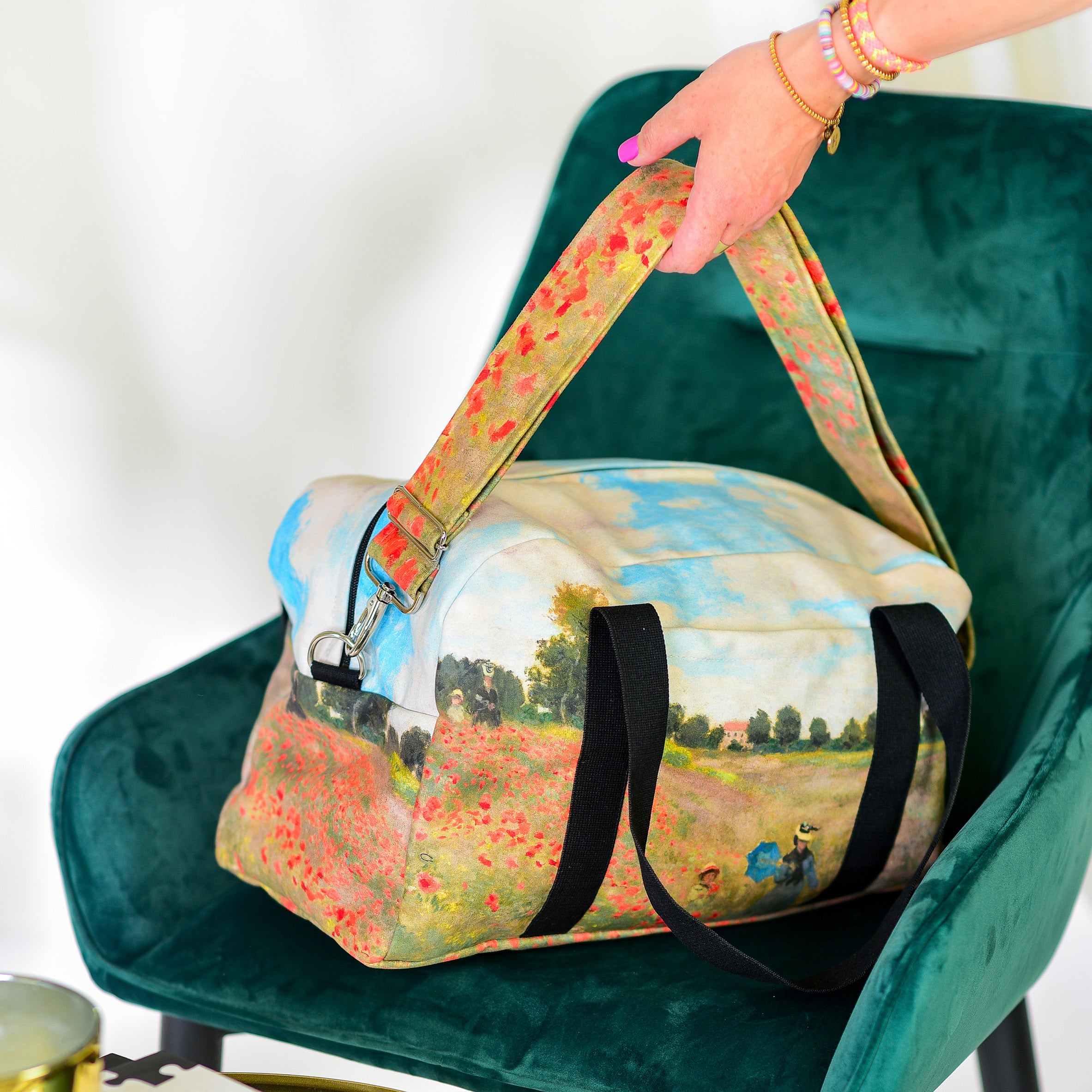 Kelioninis / sportinis krepšys Claude Monet „Poppies