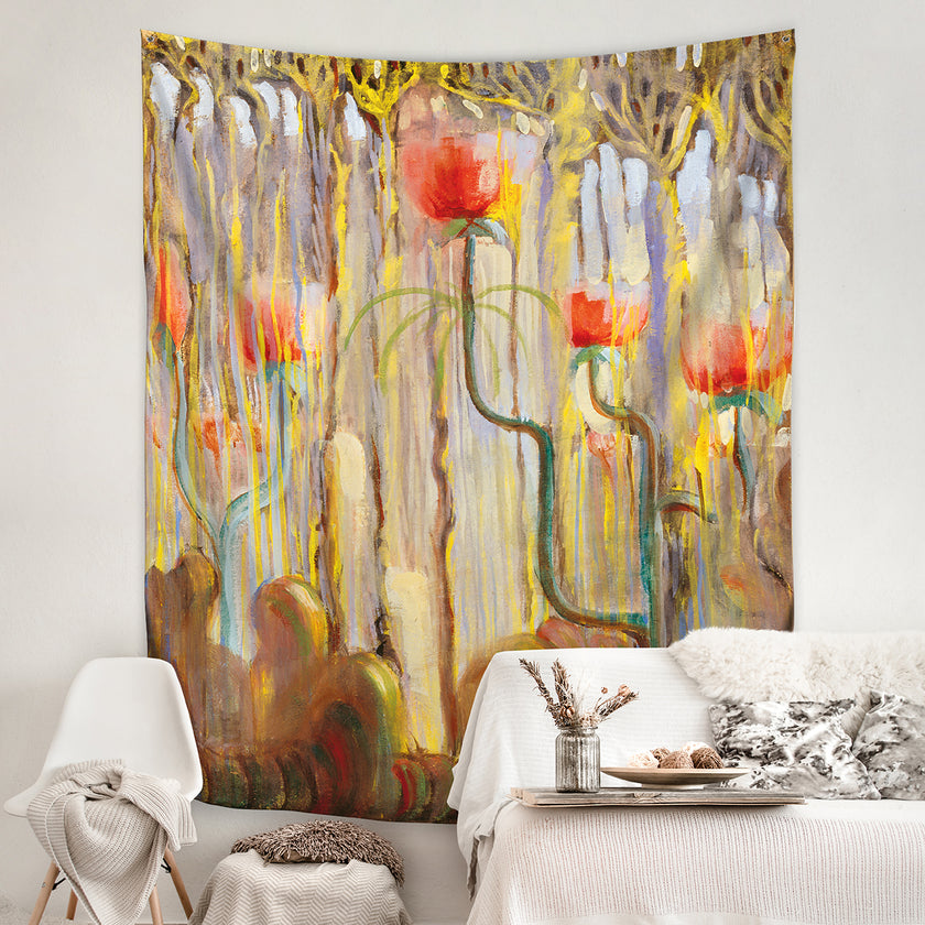 Sienos dekoracija gobelenas M. K. Čiurlionis „Pasaulio sutvėrimas IX