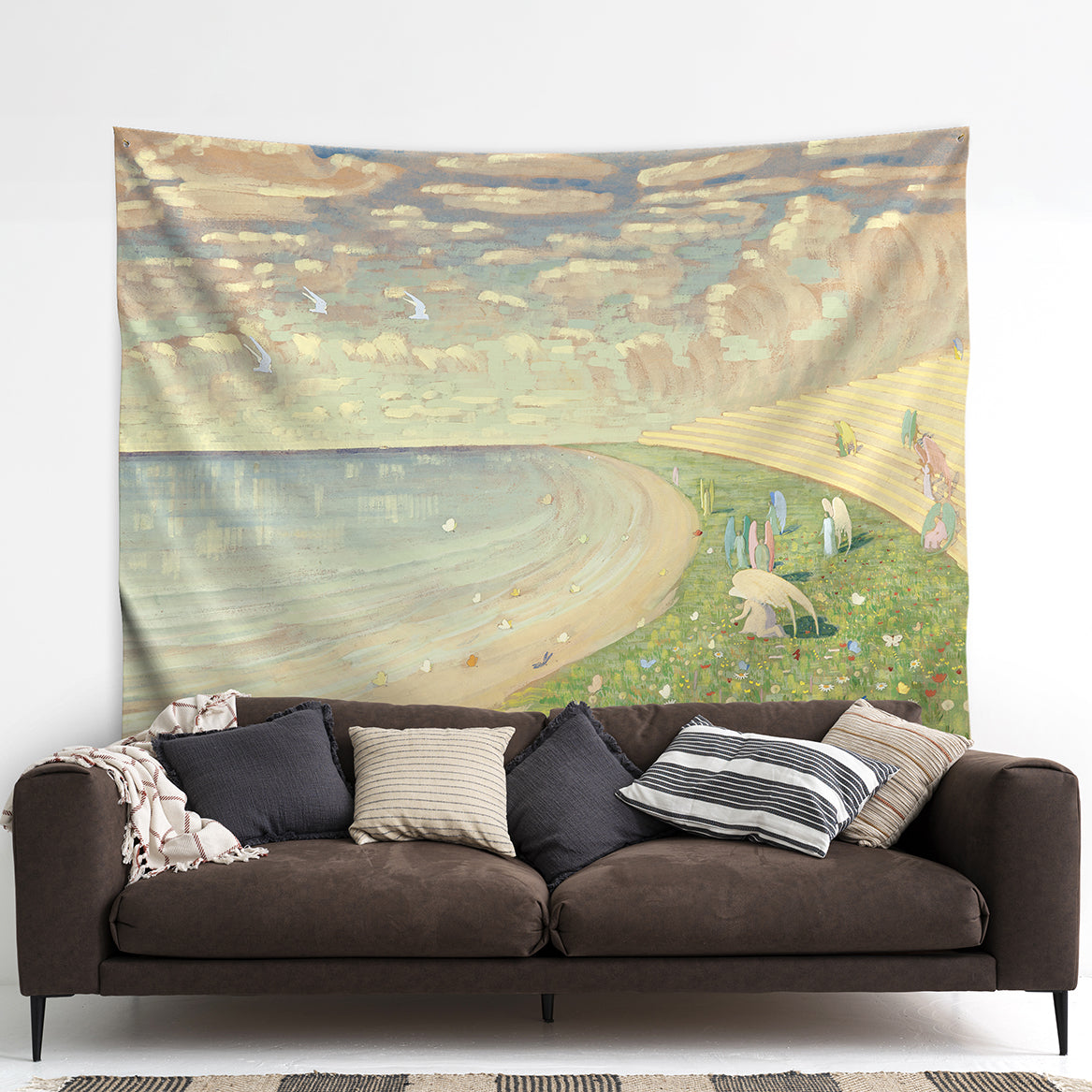 Sienos dekoracija gobelenas M. K. Čiurlionis „Angelai