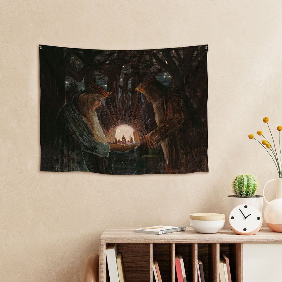 Sienos dekoracija gobelenas M. K. Čiurlionis „Karalių pasaka