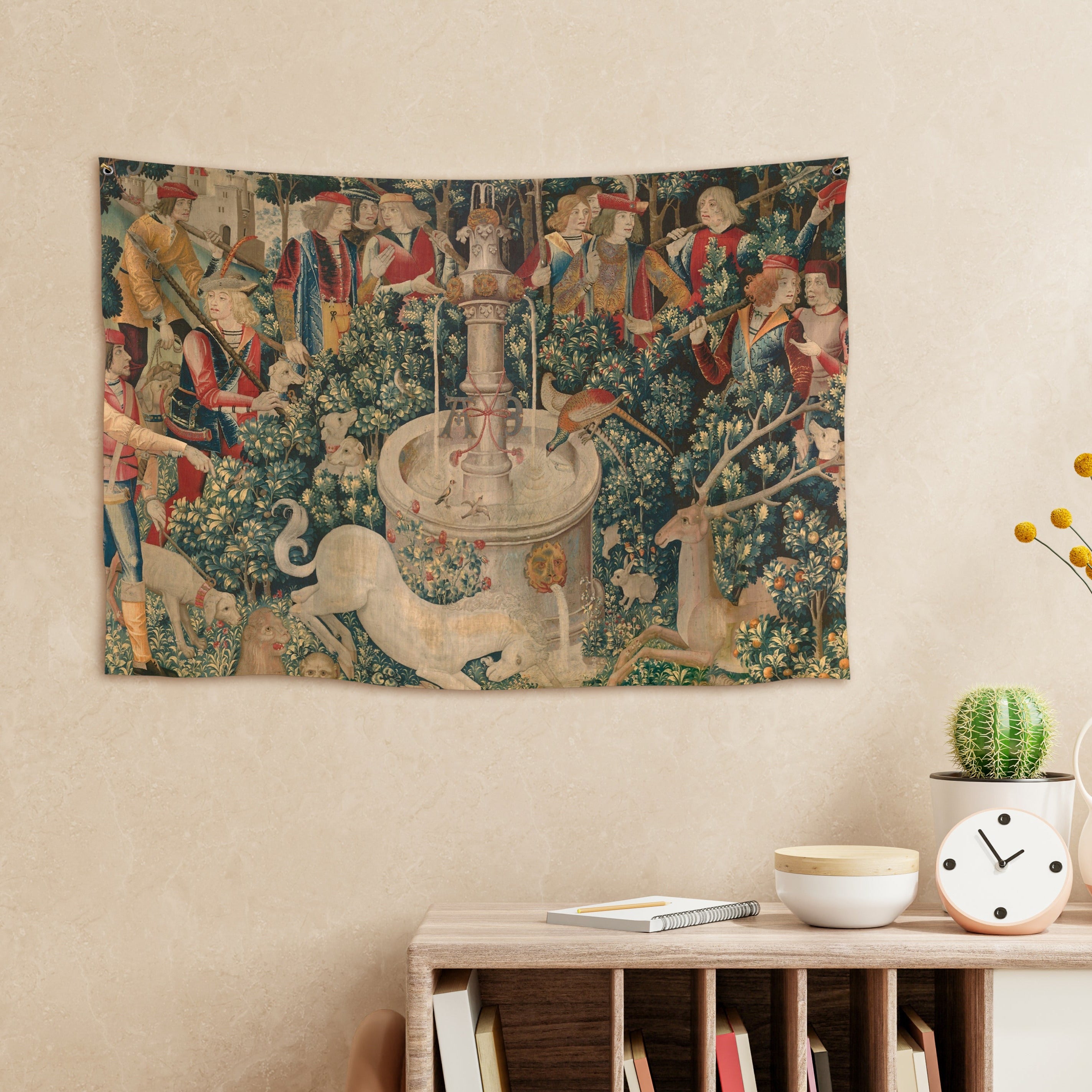 Sienos dekoracija gobelenas „Viduramžių vienaragis