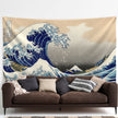 Sienos dekoracija gobelenas Hokusai „The Great Wave off Kanagawa