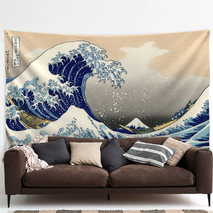 Wall decoration tapestry Hokusai