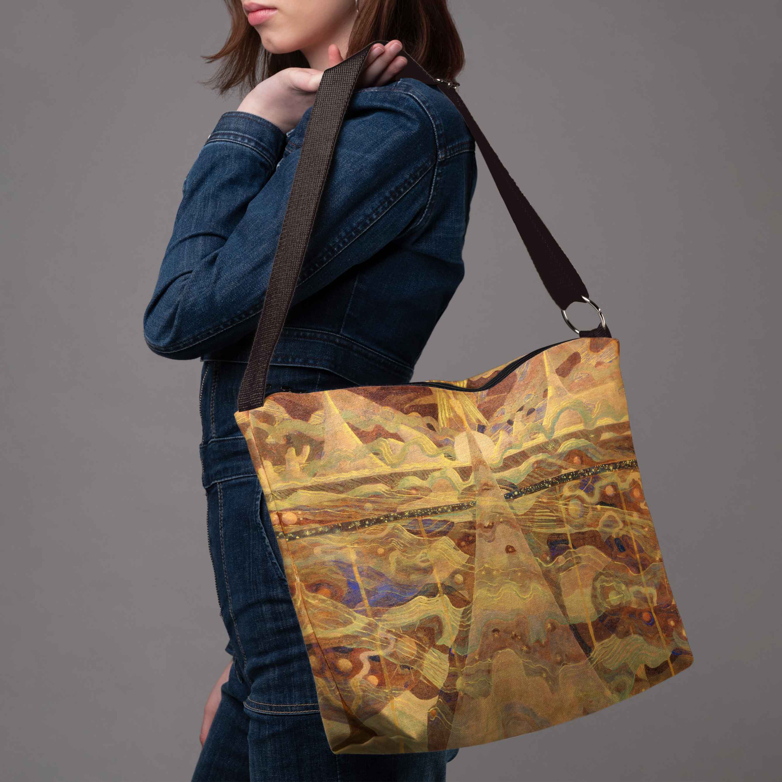 <tc>Bucket bag M. K. Čiurlionis "Fairytale of Kings"</tc>