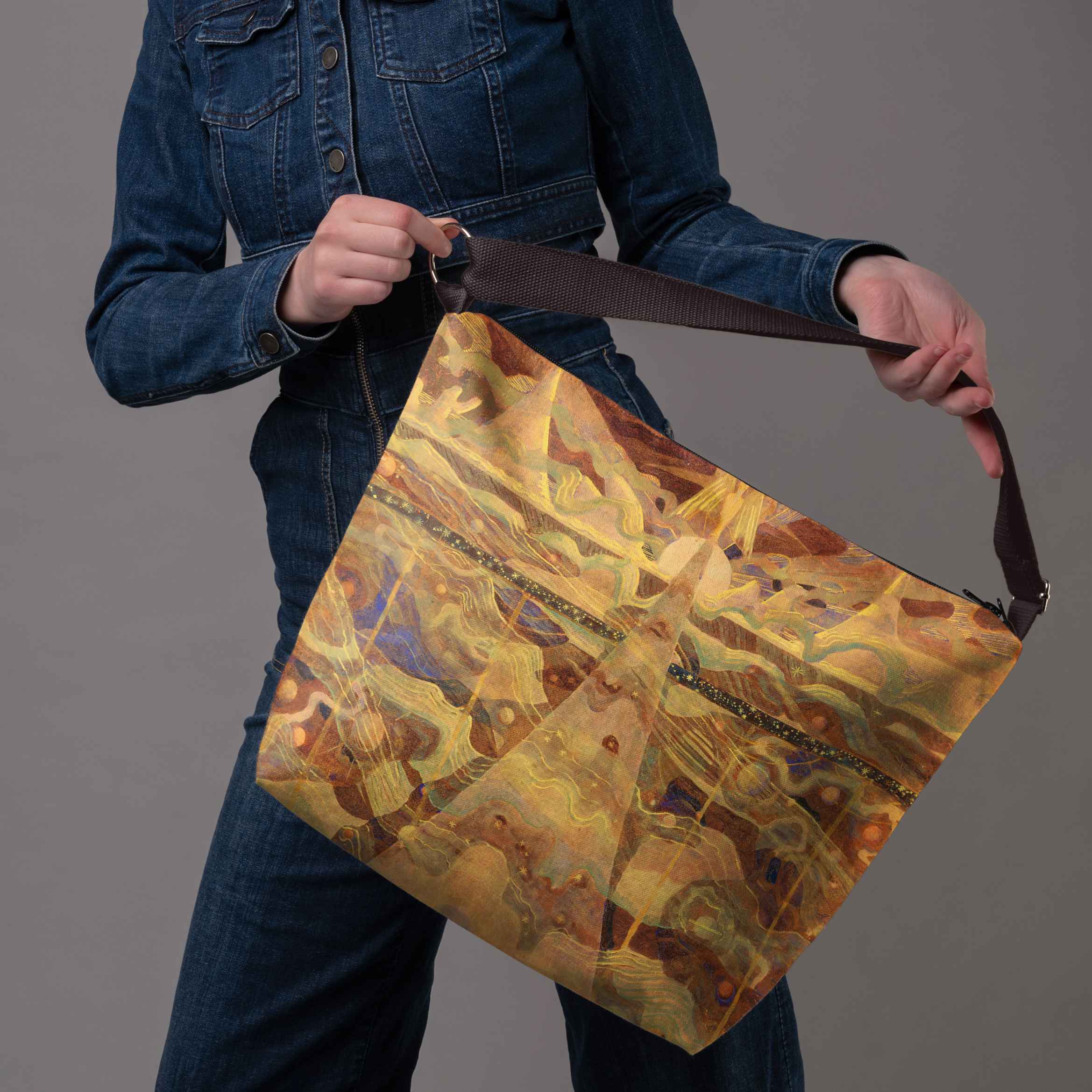 <tc>Bucket bag M. K. Čiurlionis "Fairytale of Kings"</tc>