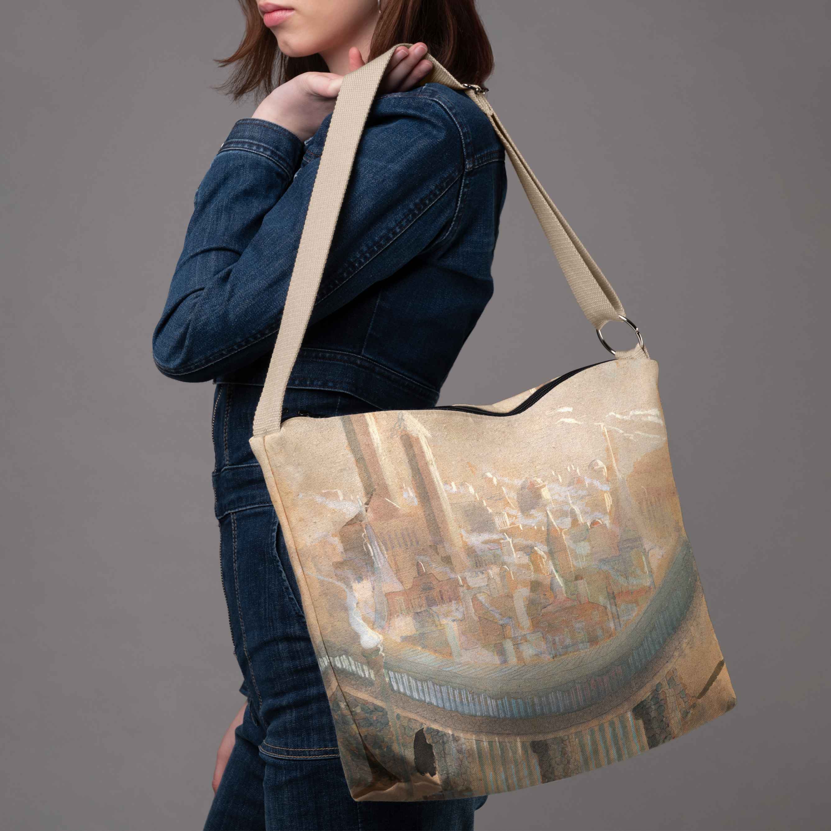 <tc>Bucket bag M. K. Čiurlionis "Fairytale of Kings"</tc>