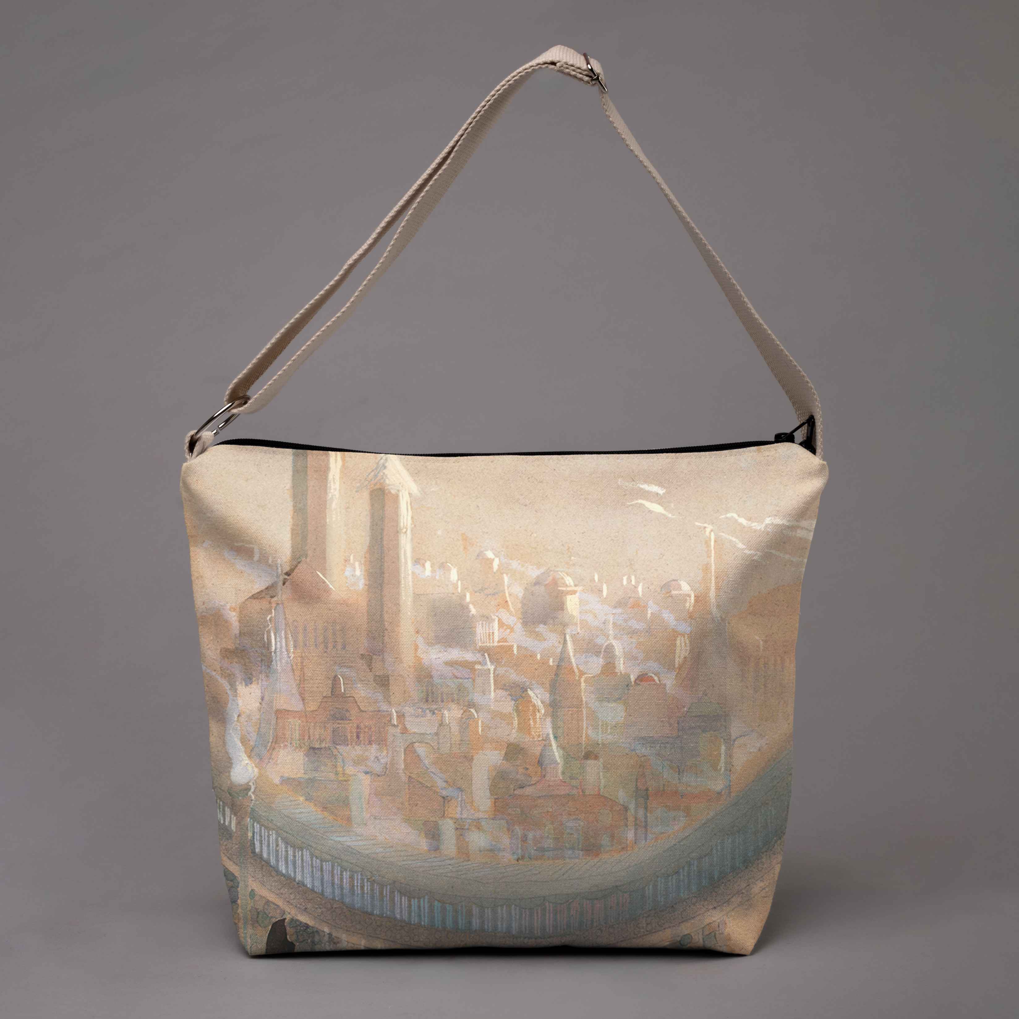 <tc>Bucket bag M. K. Čiurlionis "Fairytale of Kings"</tc>