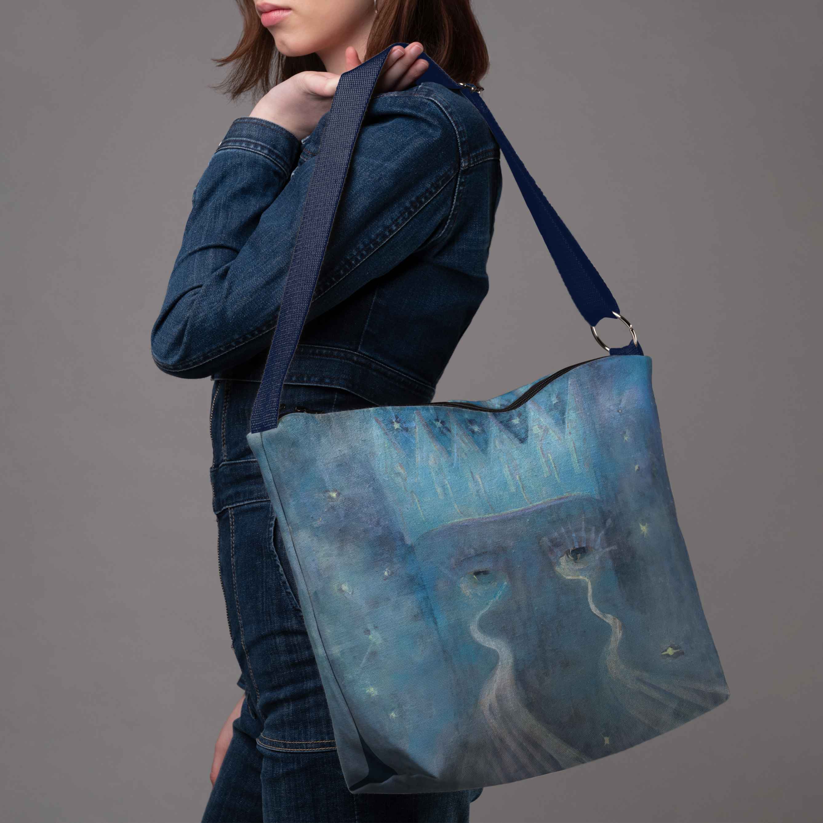 <tc>Bucket bag M. K. Čiurlionis "Fairytale of Kings"</tc>