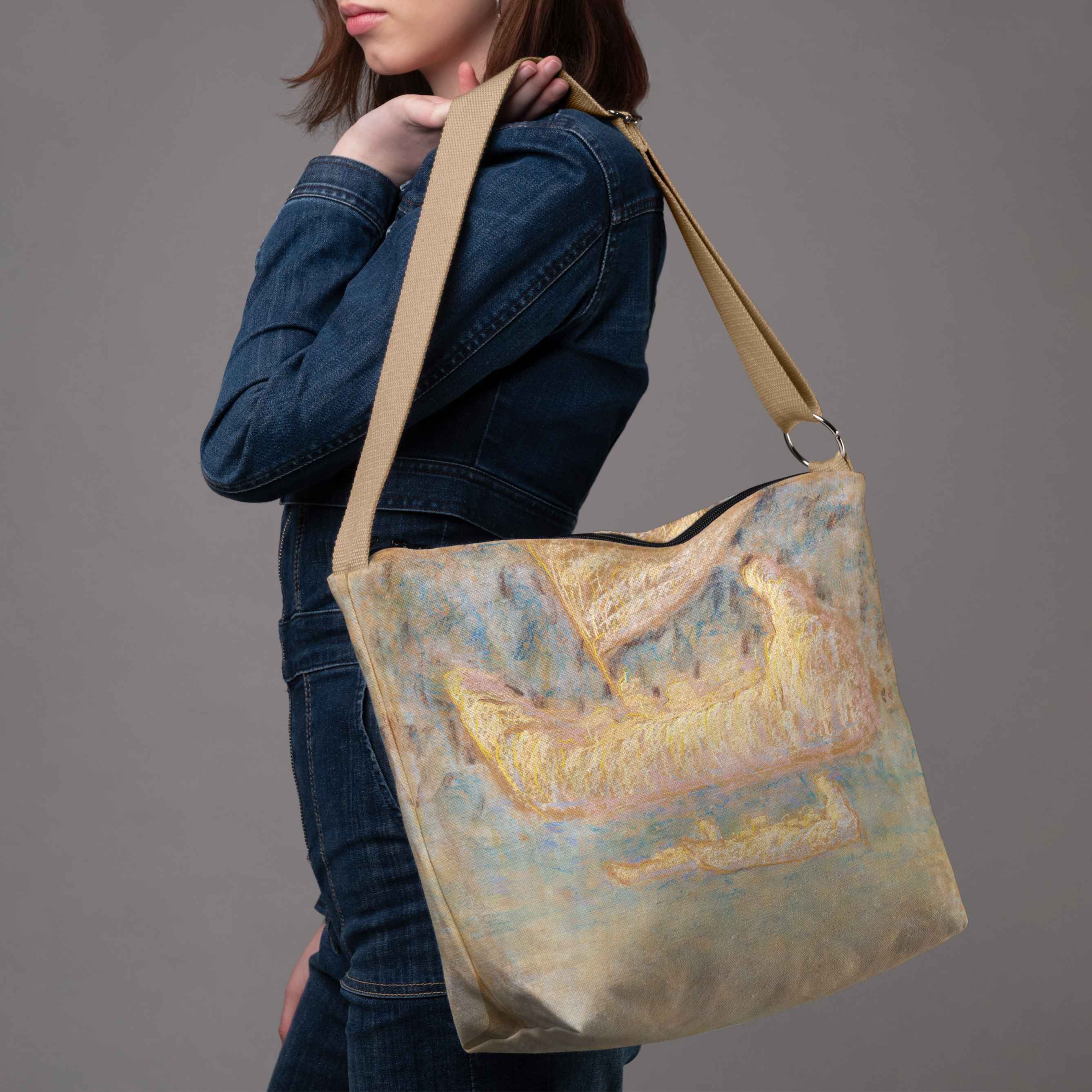 <tc>Bucket bag M. K. Čiurlionis "Fairytale of Kings"</tc>