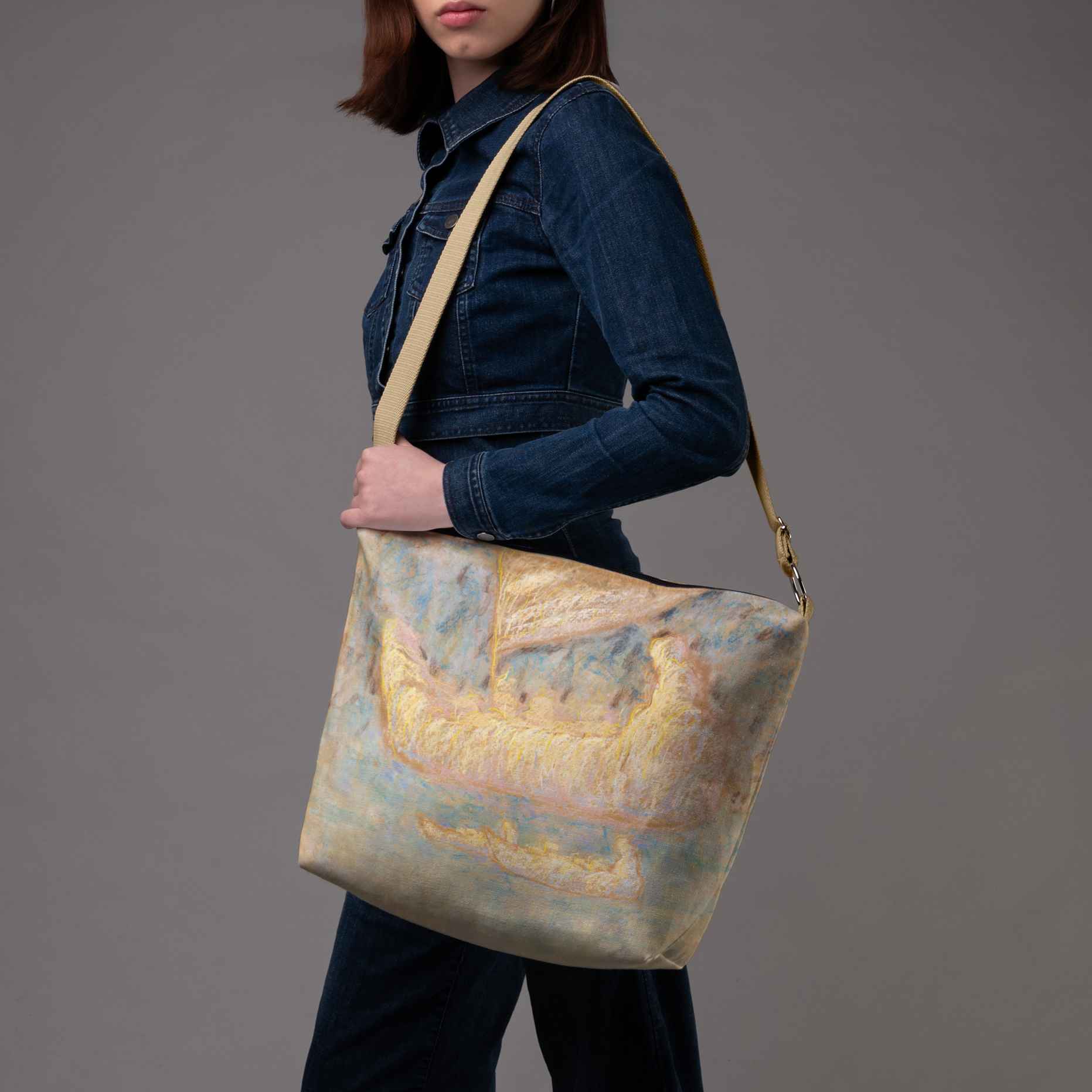 <tc>Bucket bag M. K. Čiurlionis "Fairytale of Kings"</tc>