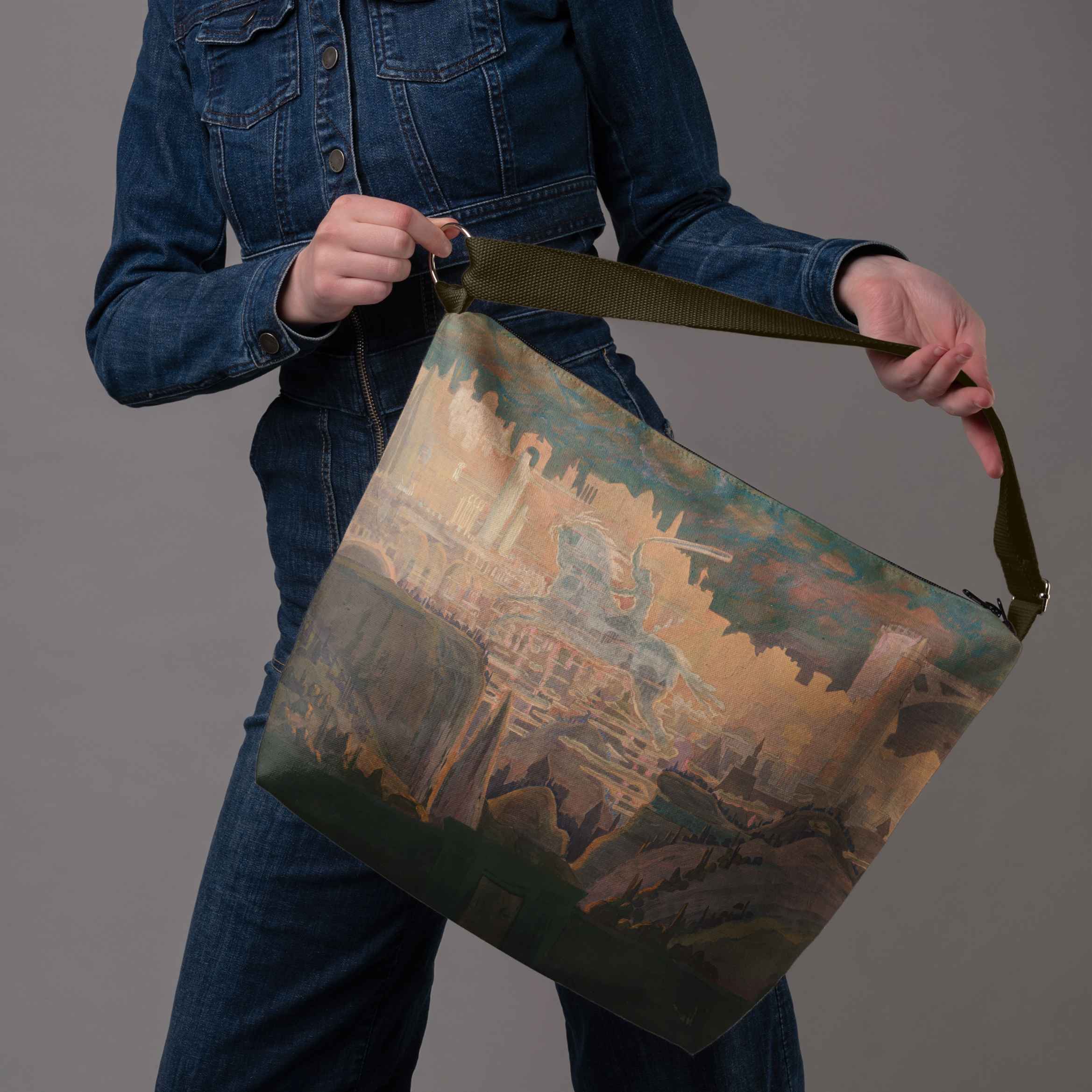 <tc>Bucket bag M. K. Čiurlionis "Fairytale of Kings"</tc>