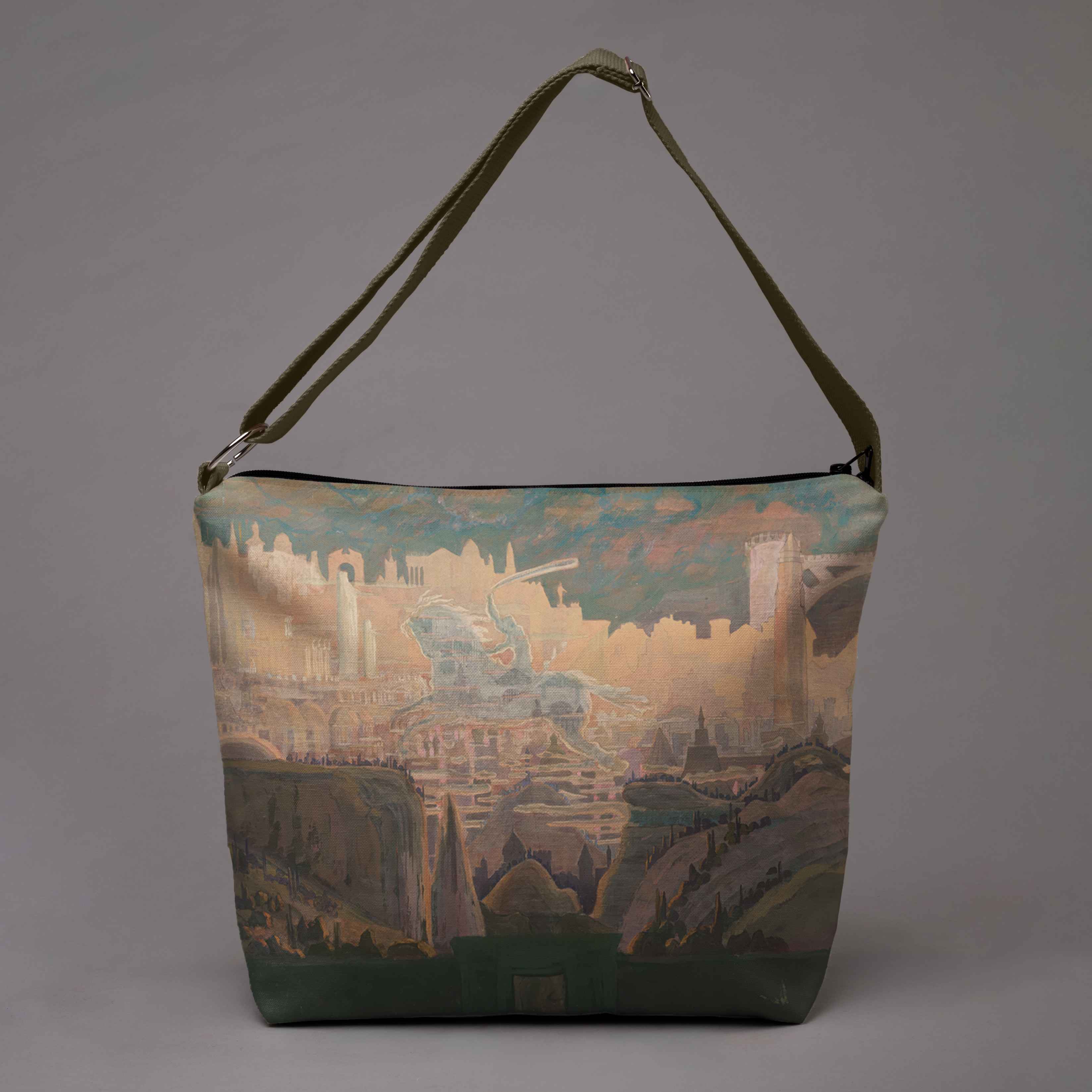 <tc>Bucket bag M. K. Čiurlionis "Fairytale of Kings"</tc>