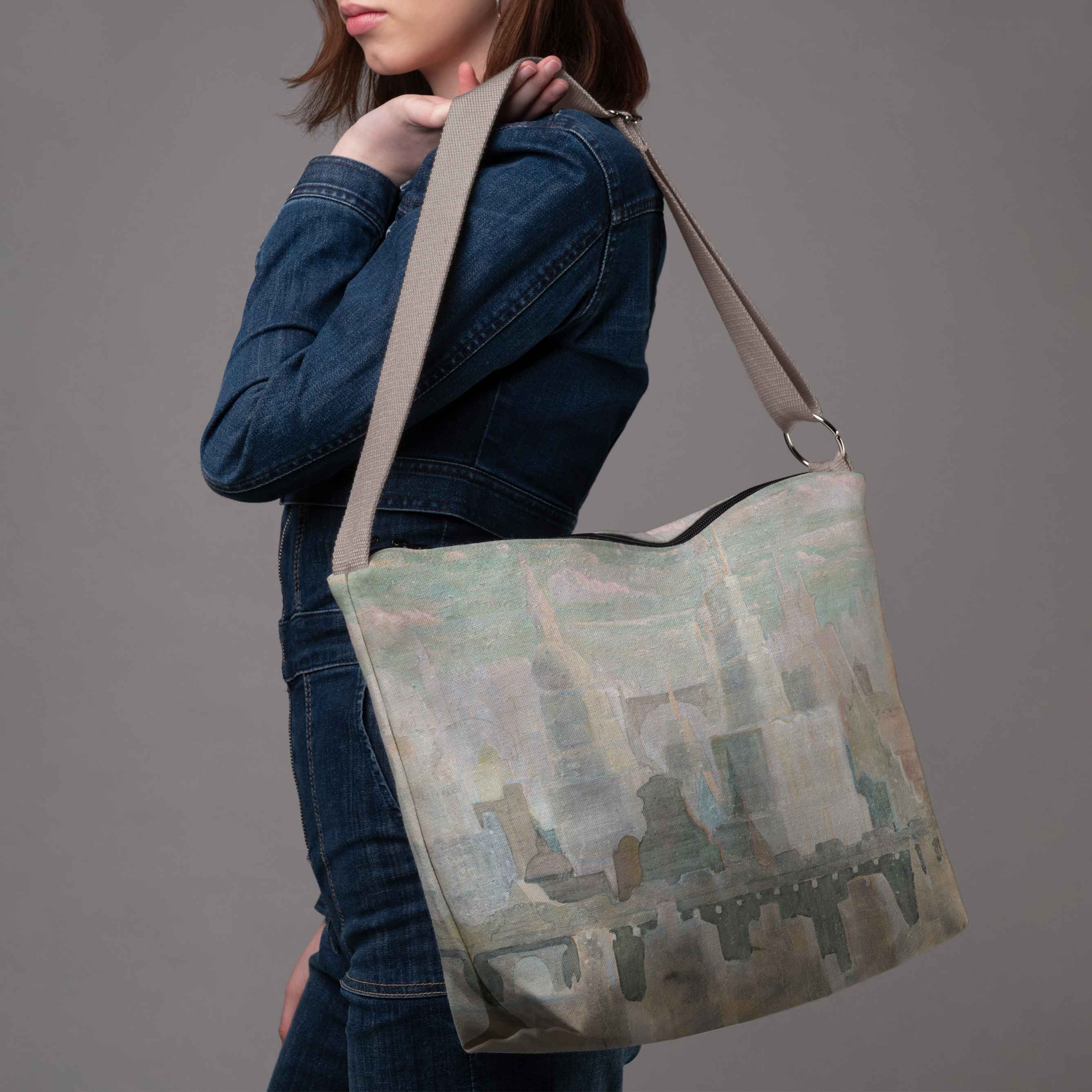 <tc>Bucket bag M. K. Čiurlionis "Fairytale of Kings"</tc>