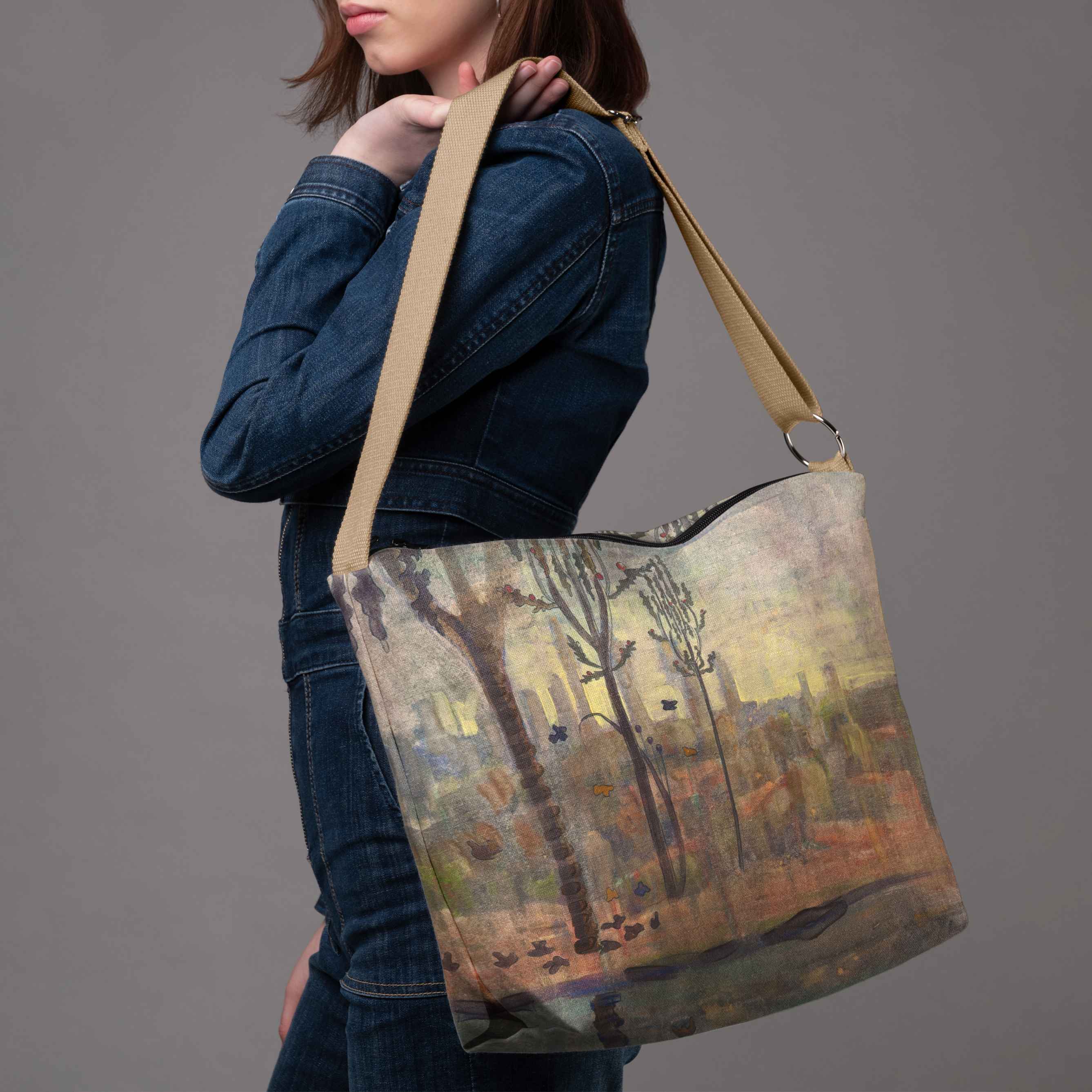 <tc>Bucket bag M. K. Čiurlionis "Fairytale of Kings"</tc>