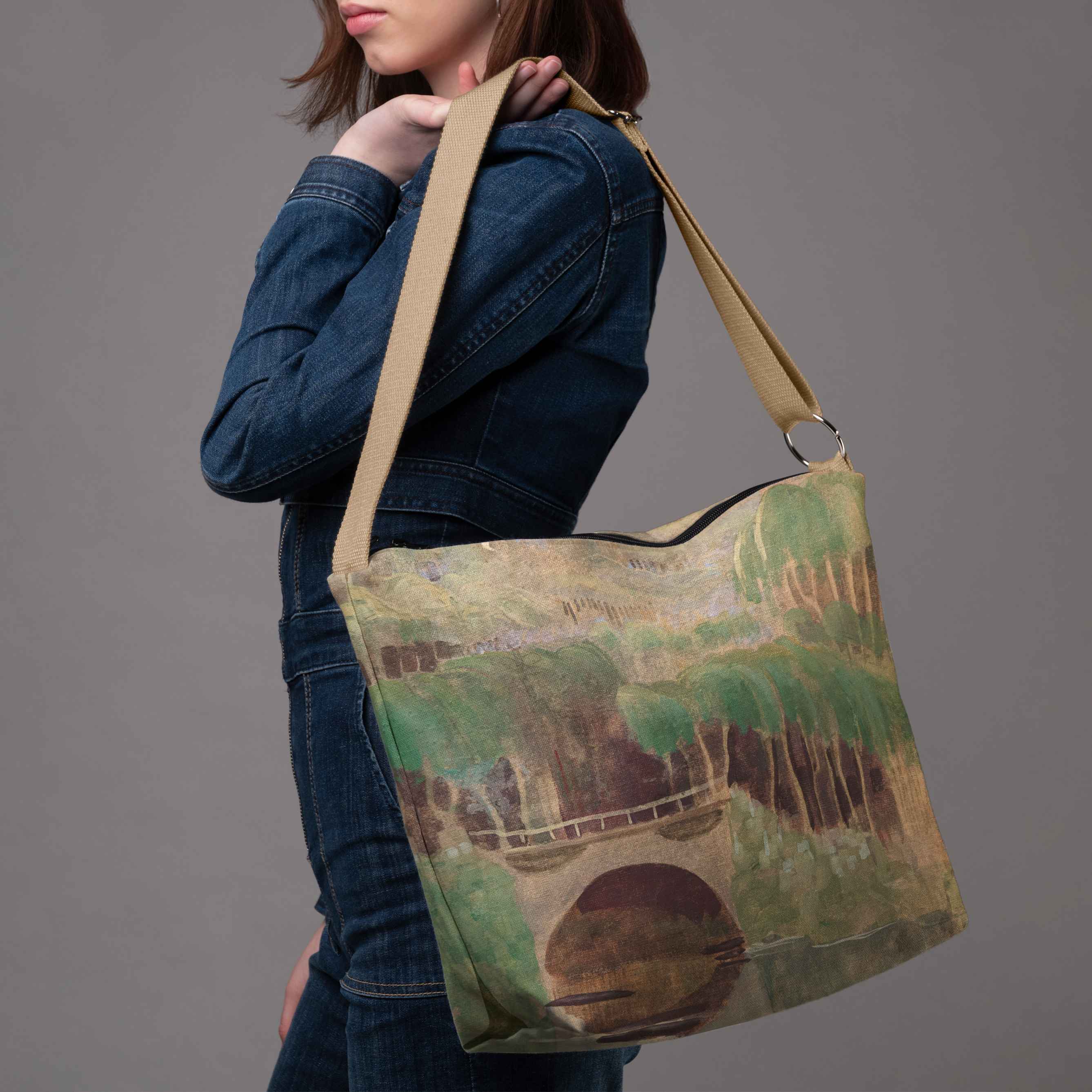 <tc>Bucket bag M. K. Čiurlionis "Fairytale of Kings"</tc>