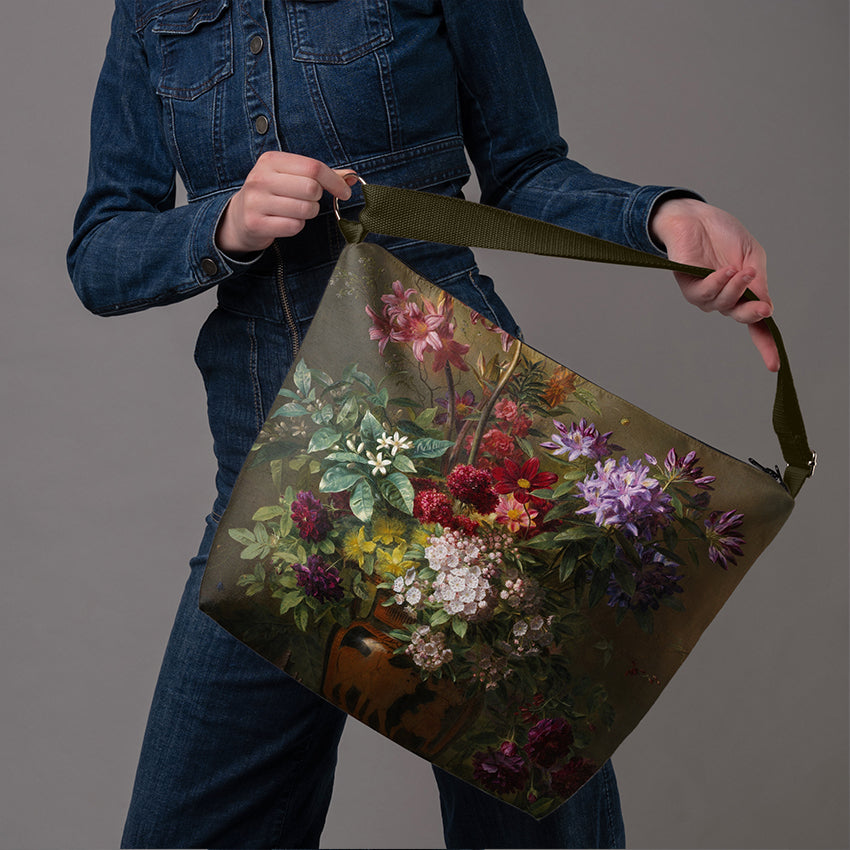 <tc>Bucket bag Gregorius van Os „Still Life With Flowers In A Greek Vase"</tc>