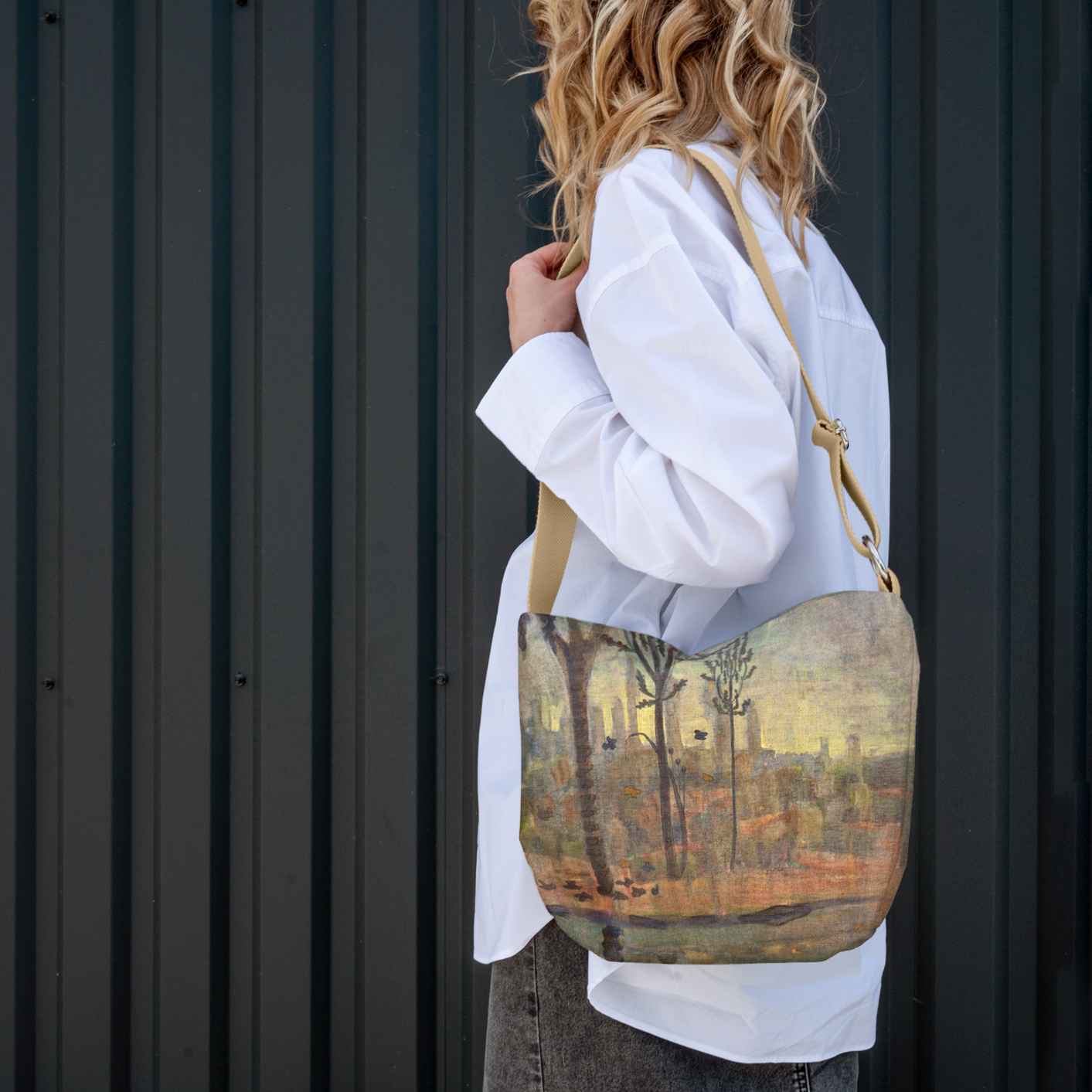 <tc>Bucket bag M. K. Čiurlionis "Fairytale of Kings"</tc>