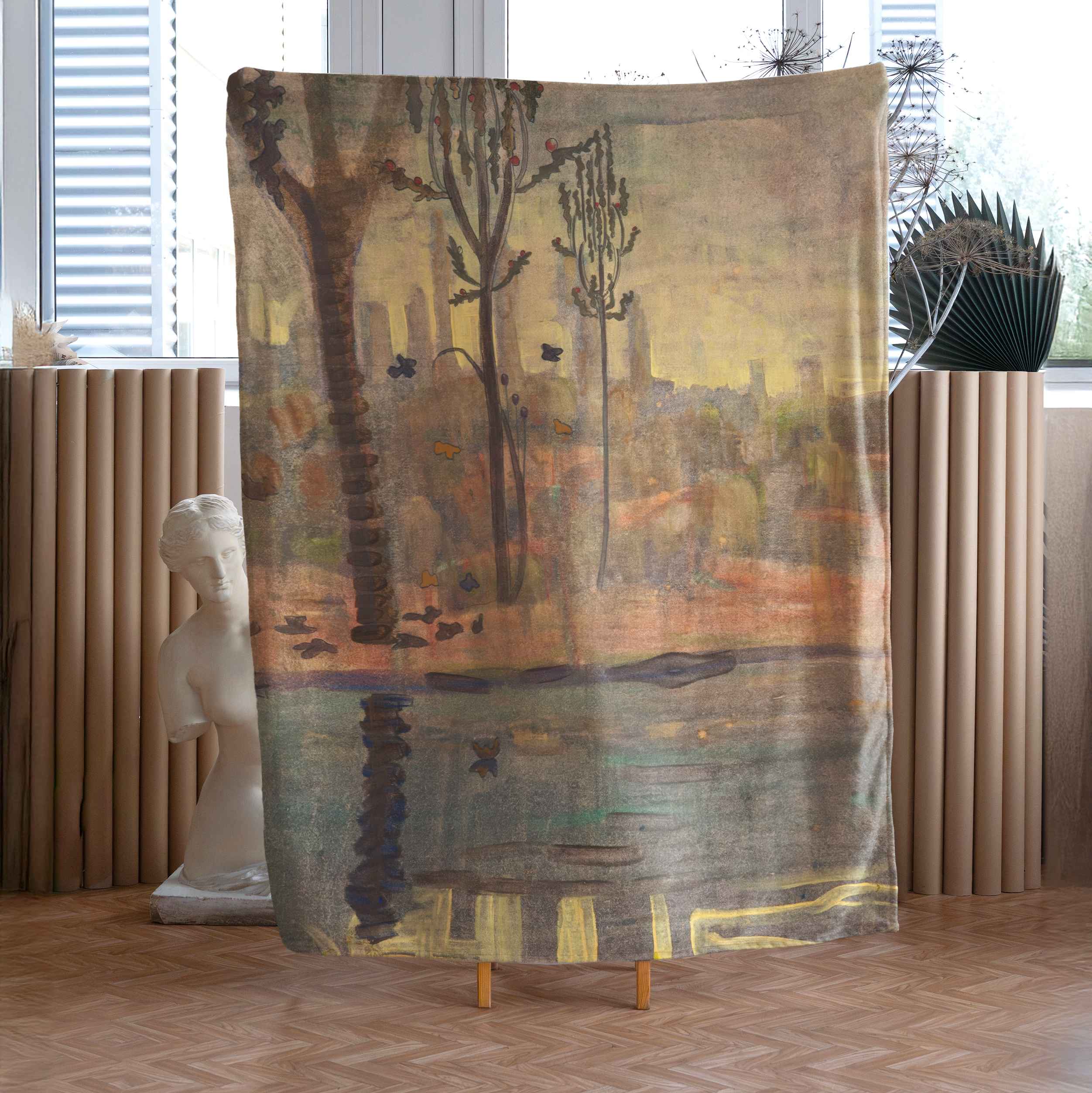 <tc>Blanket M. K. Čiurlionis "Castle fairytale"</tc>