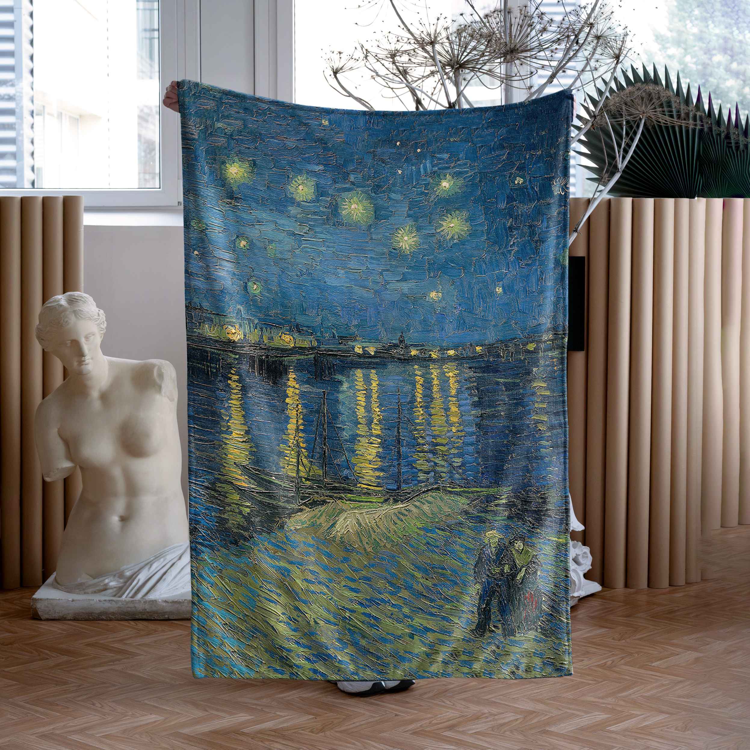 <tc>Blanket <span style="background-color: rgb(247, 247, 247);">Vincent van Gogh „Starry Night Over the Rhône"</span></tc>