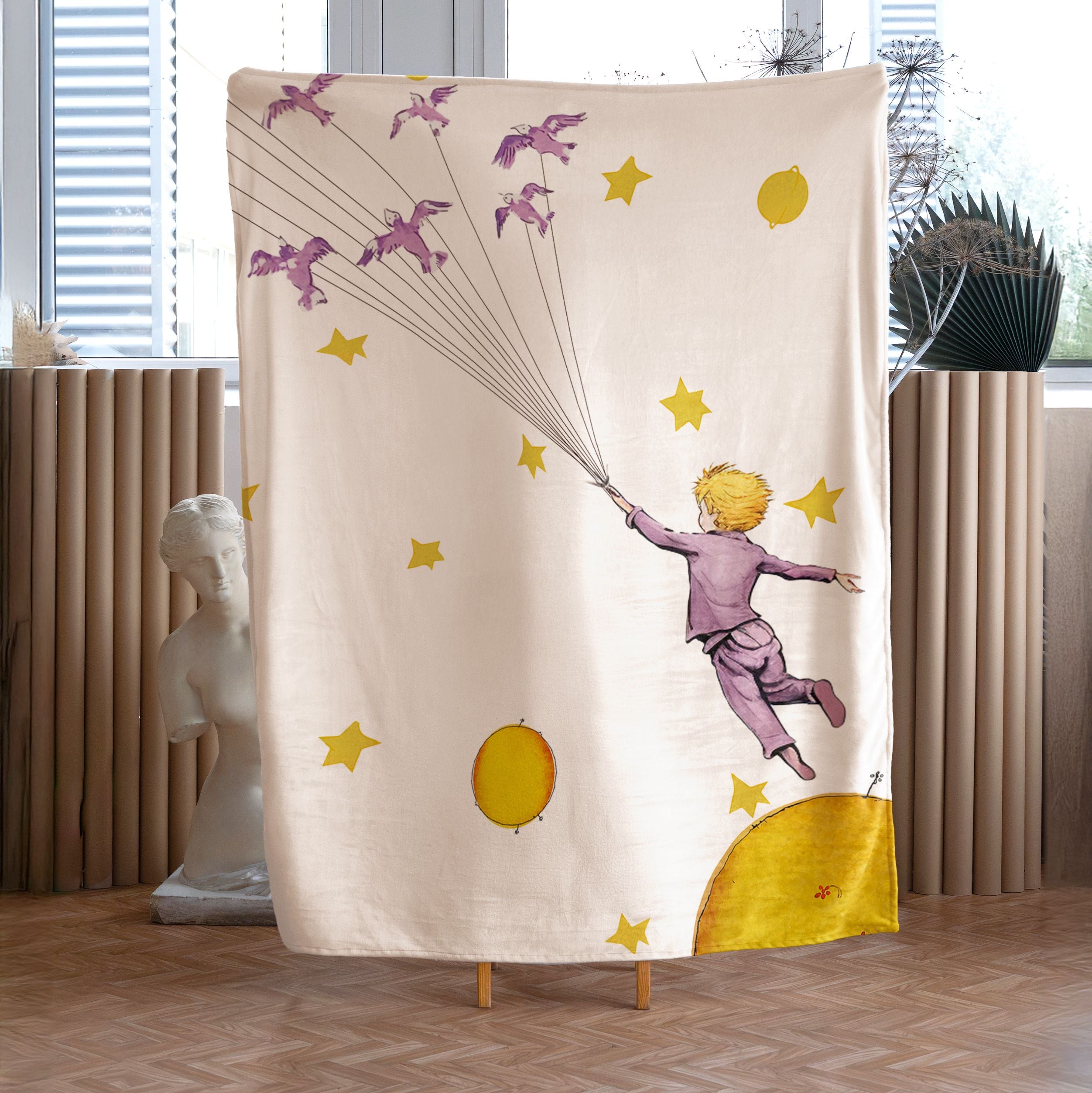 Plaid Antoine de Saint-Exupéry The Little Prince 