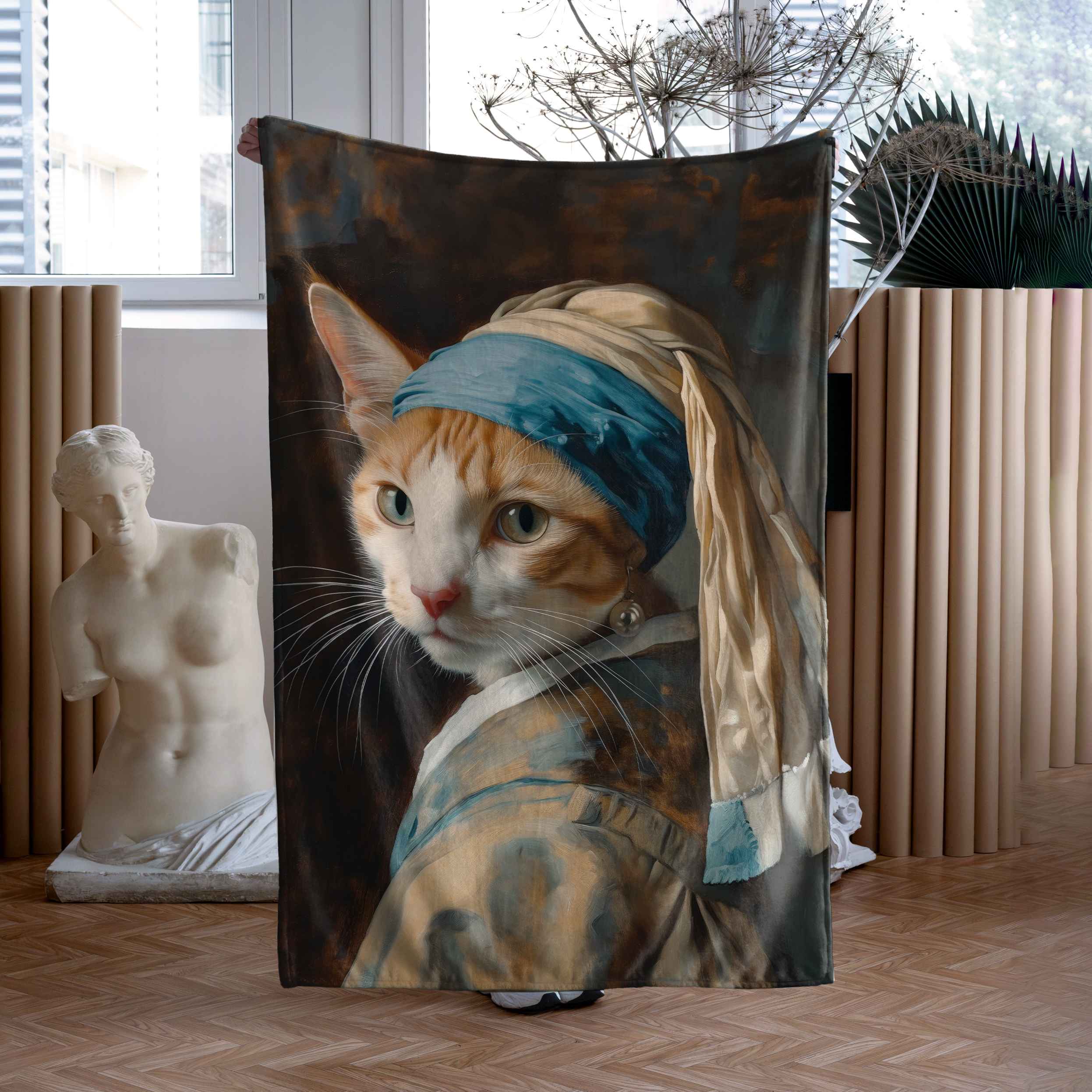 <tc>Blanket Imagine "Cat with a Pearl earring"</tc>