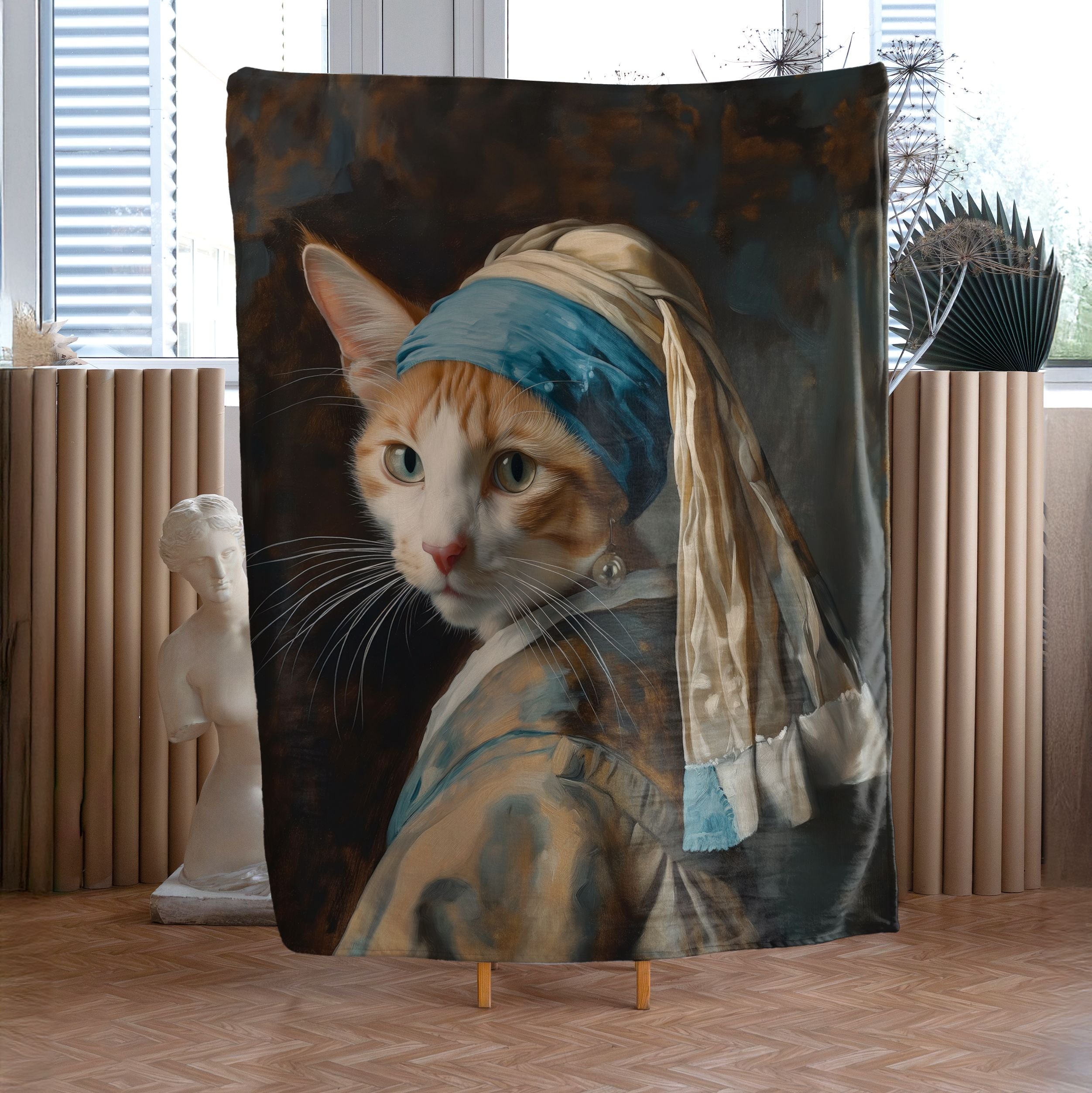 <tc>Blanket Imagine "Cat with a Pearl earring"</tc>