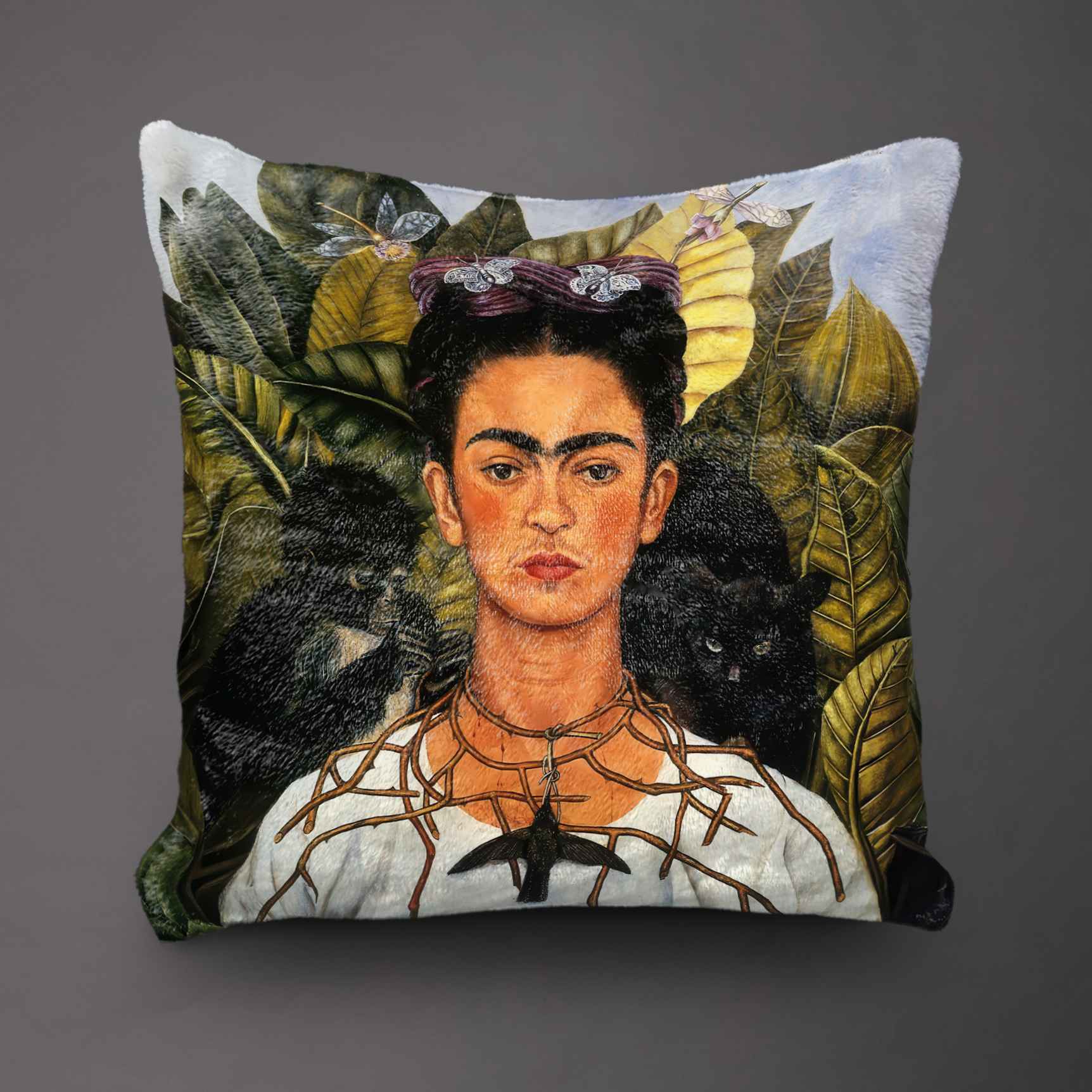Pledas Frida Kahlo „Self-Portrait with Thorn Necklace and Hummingbird