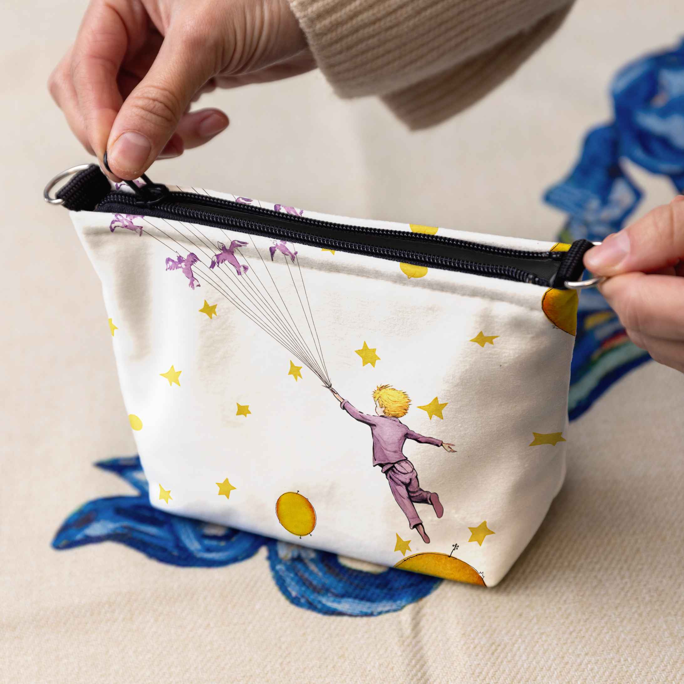 <tc>Cosmetic bag Antoine de Saint-Exupéry The Little Prince "Birds"</tc>