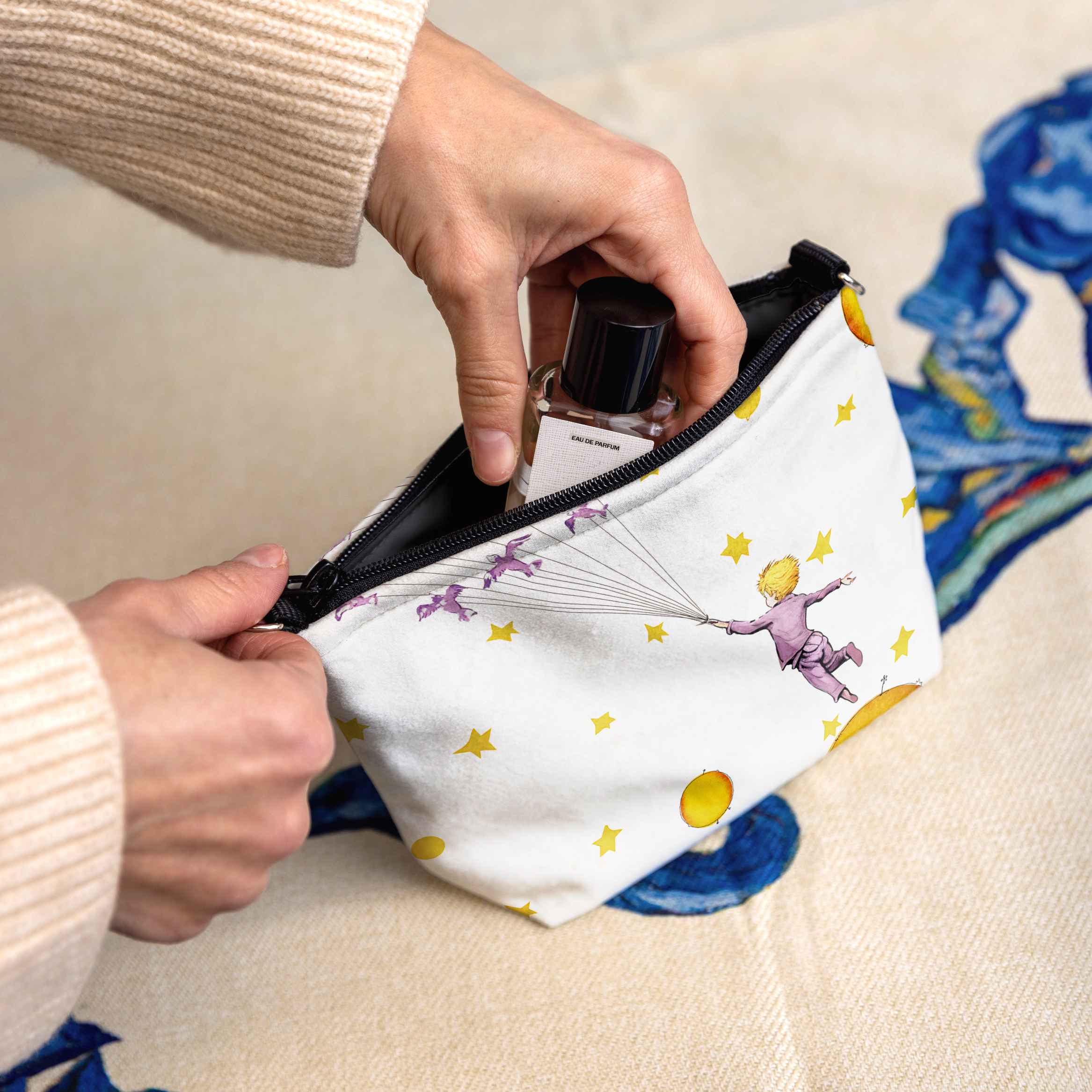 <tc>Cosmetic bag Antoine de Saint-Exupéry The Little Prince "Birds"</tc>