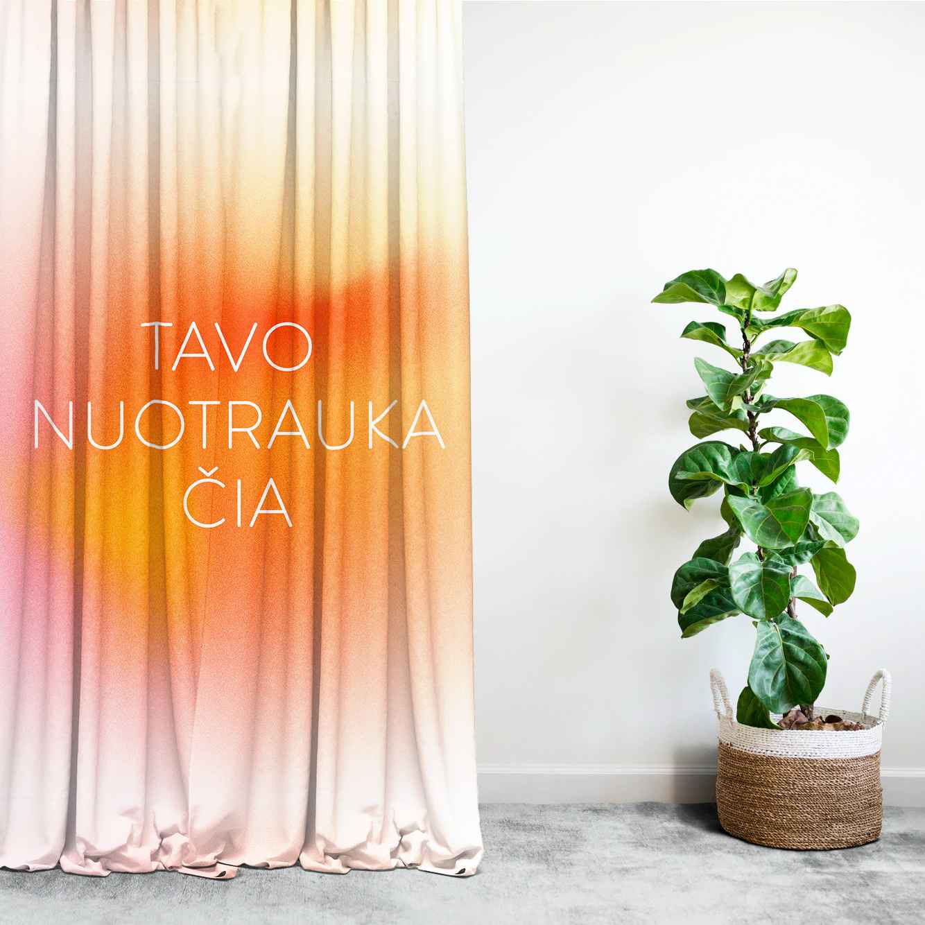 Užuolaidų komplektas su jūsų nuotrauka