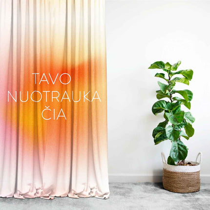 Curtain set with your photo