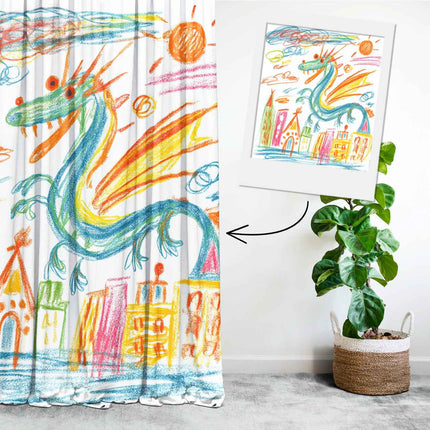 Curtain set with your photo