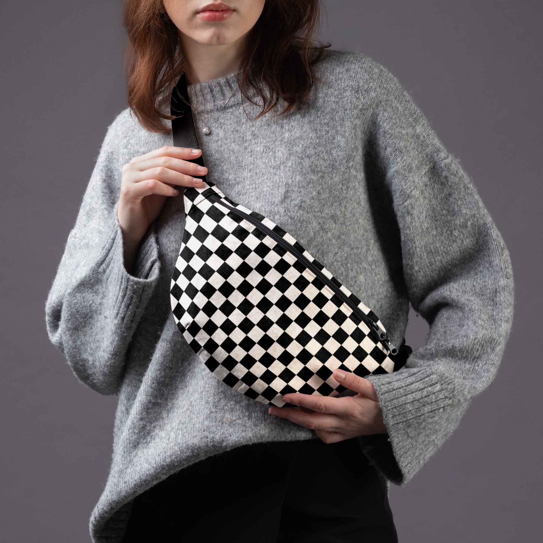 Juosmens rankinė No. 2 Classy „Checkerboard