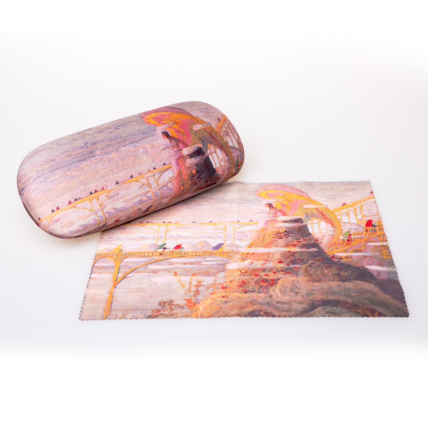 <tc>Glasses case M. K. Čiurlionis "Angel prelude"</tc>