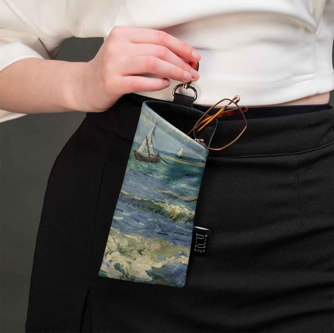 Akinių dėklas Vincent van Gogh „The Sea at Les Saintes-Maries-de-la-Mer"