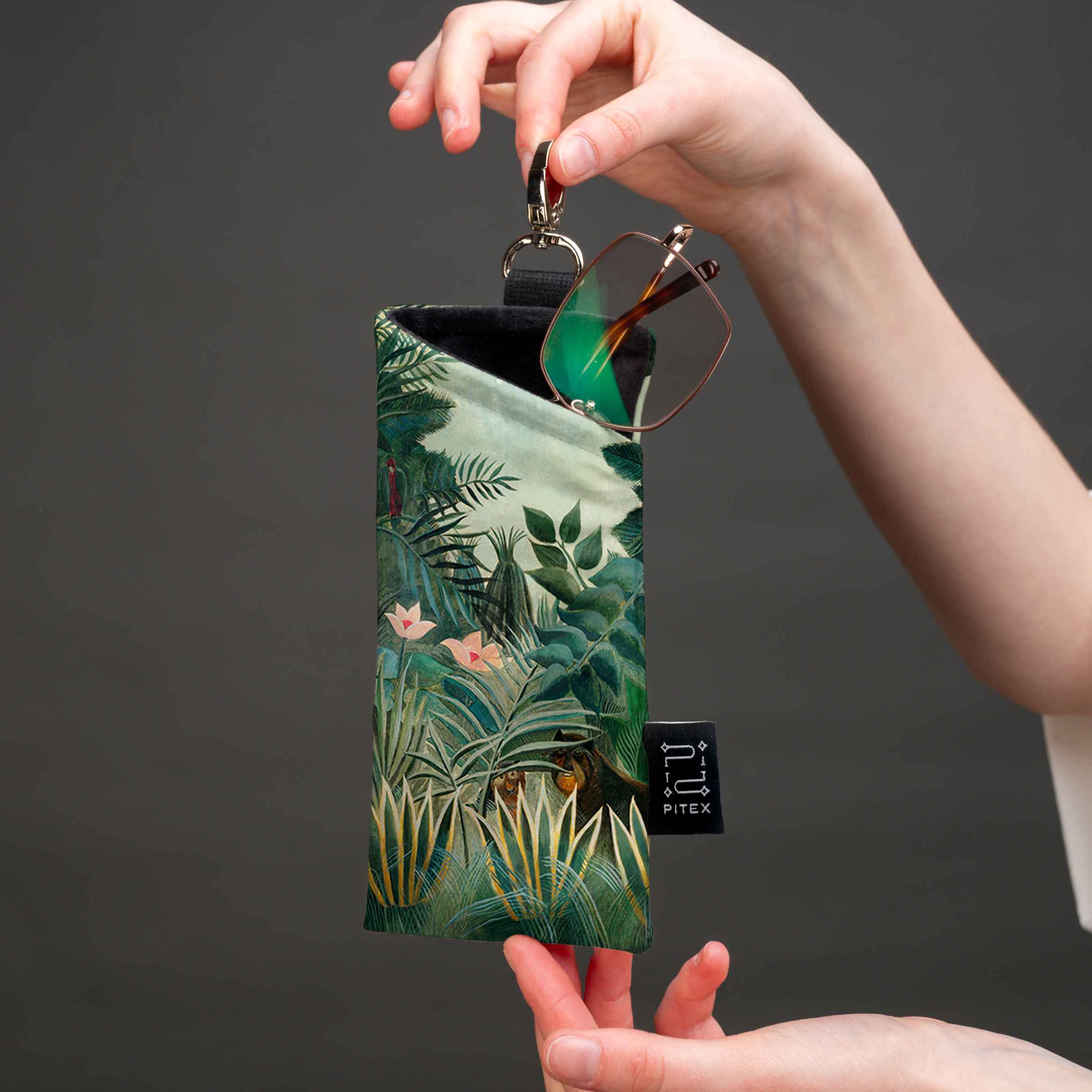 Eyeglass case Henri Rousseau "The Equatorial Jungle"