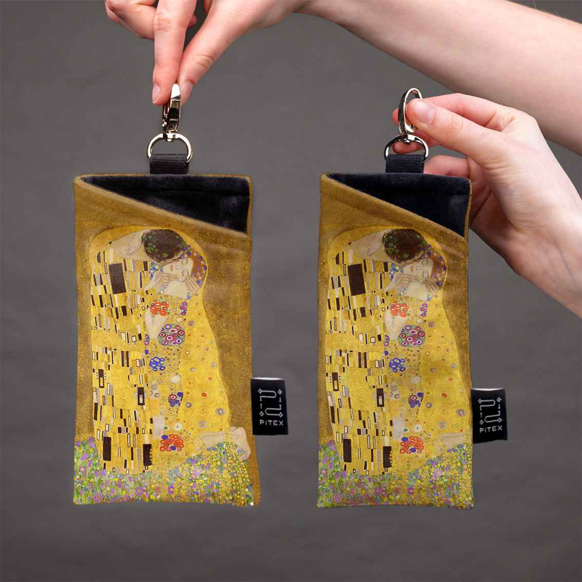 Akinių dėklas Gustav Klimt „The Kiss"