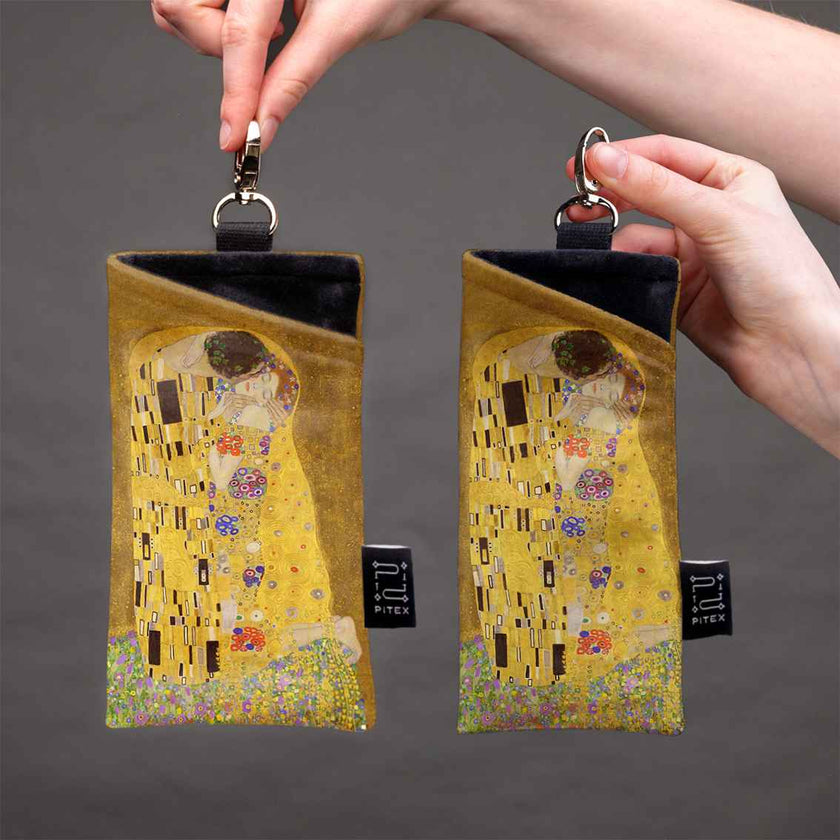 Akinių dėklas Gustav Klimt „The Kiss